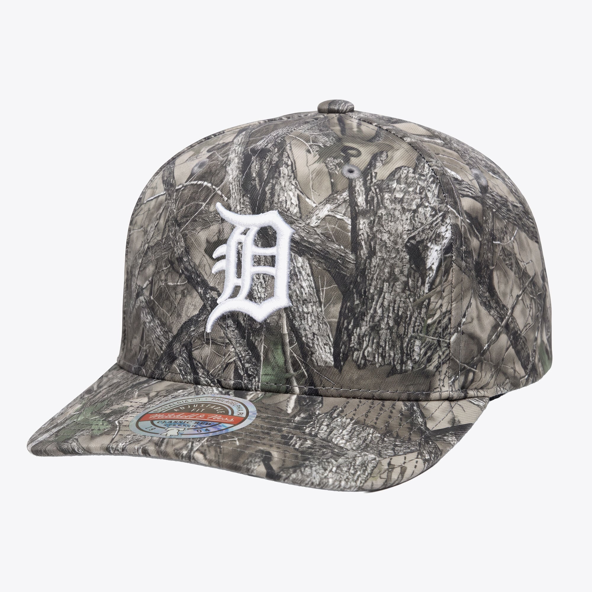 Casquette Mitchell & Ness Timber Trail camouflage Detroit Tigers pour homme