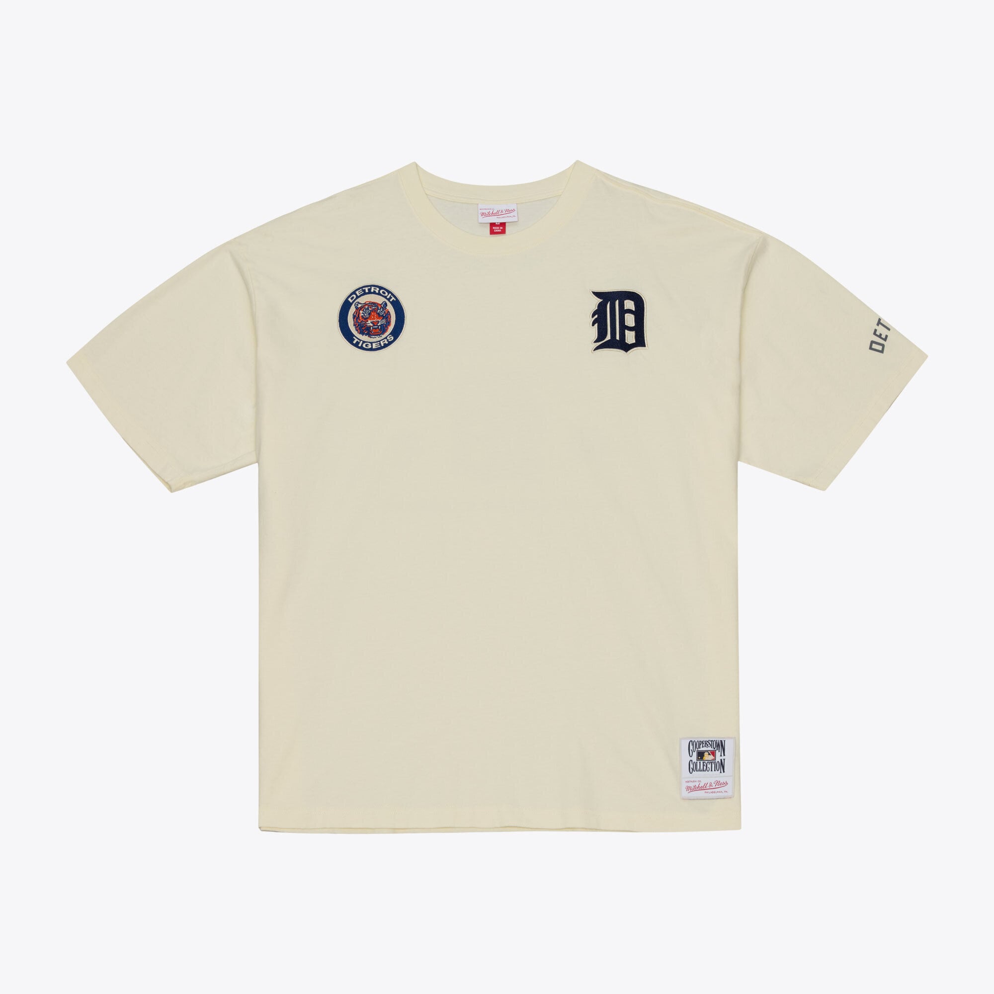 T-shirt oversize Mitchell & Ness crème Detroit Tigers Heritage Hues pour homme