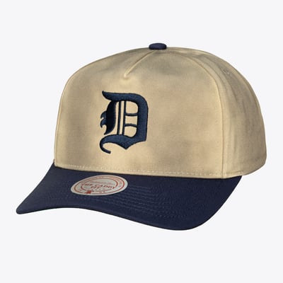  Detroit Tigers Mitchell & Ness Retro Roots Deadstock Cooperstown Snapback Hat - Cream