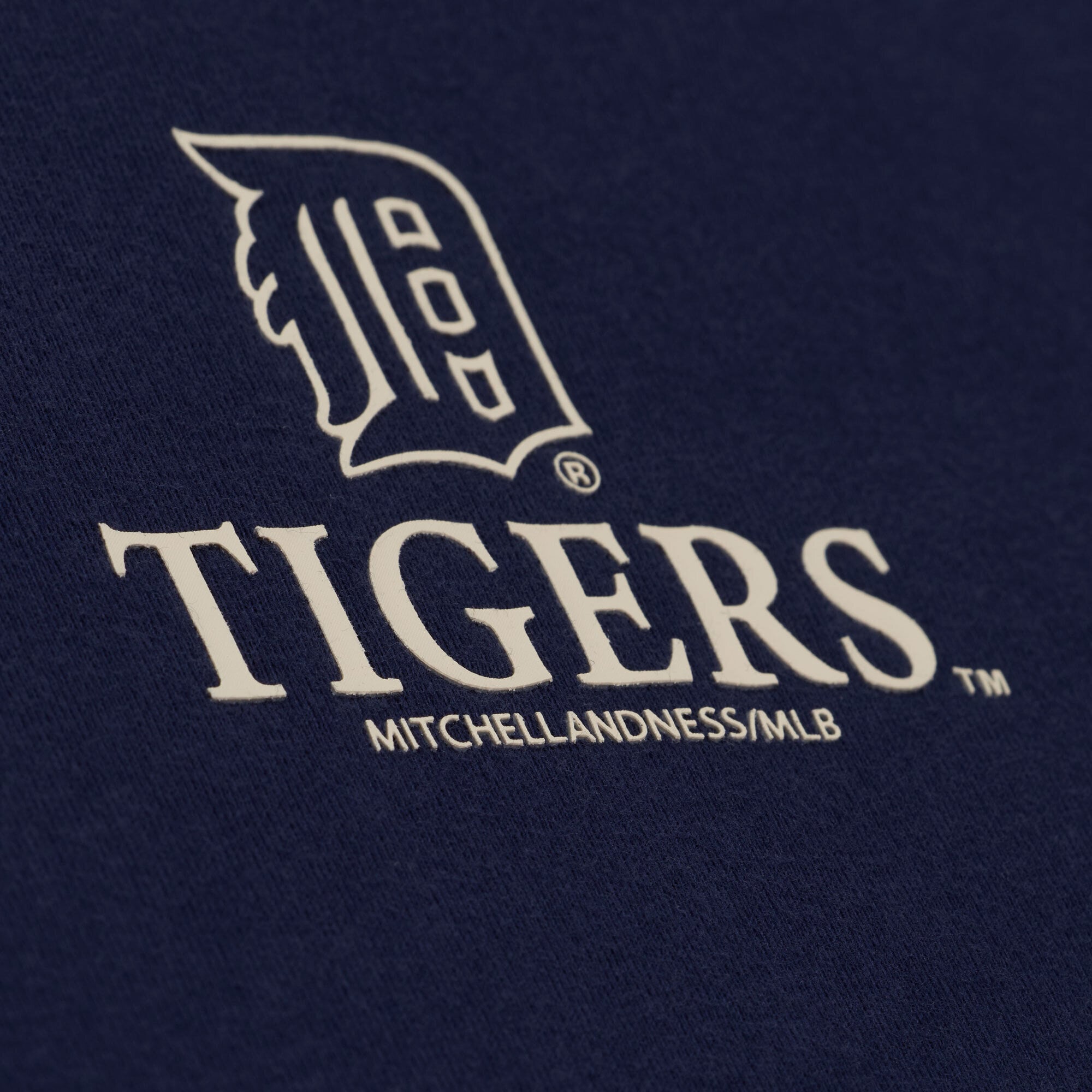 T-shirt Mitchell & Ness bleu marine Detroit Tigers Core Essentials pour homme