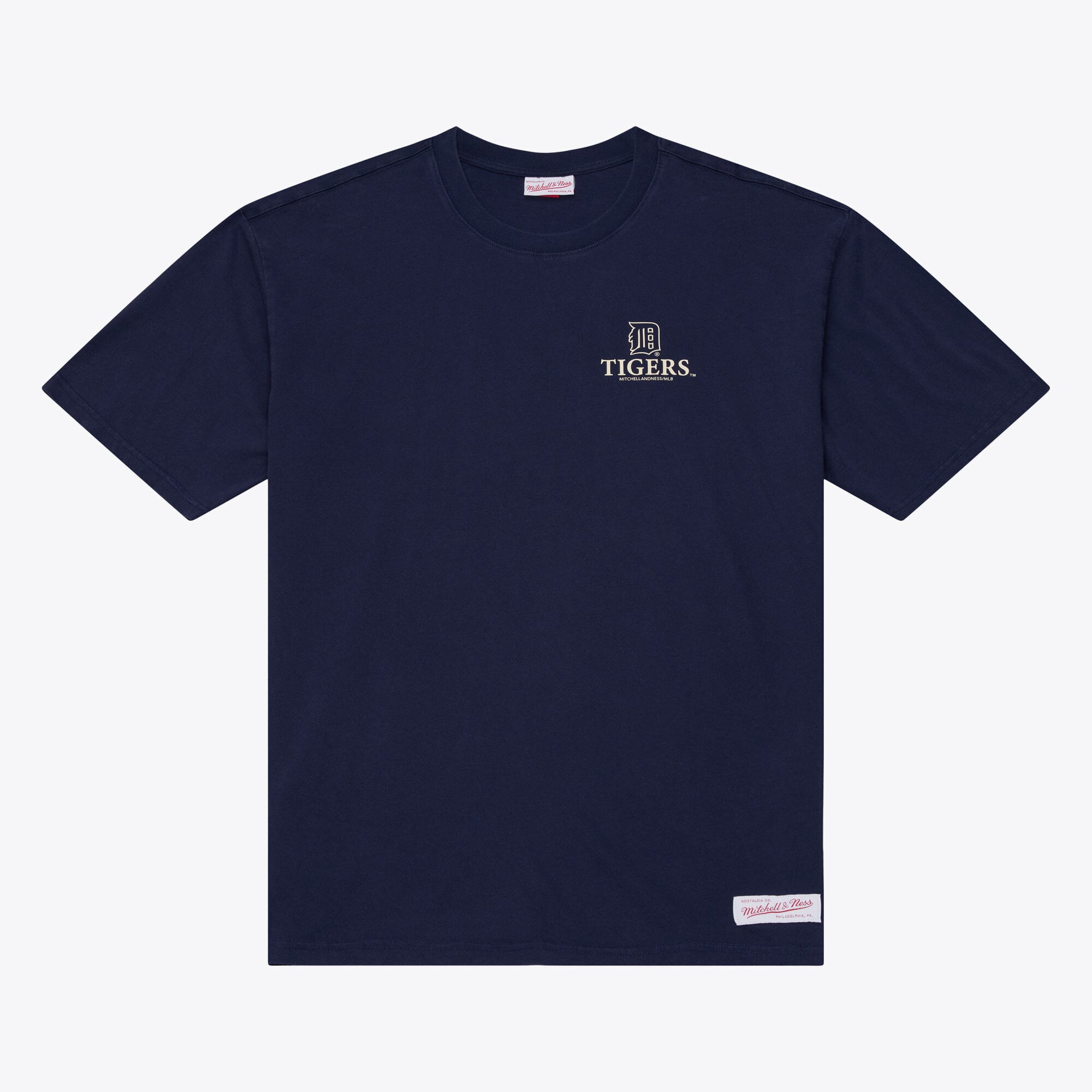 Men's Mitchell & Ness Navy Detroit Tigers Core Essentials T-Shirt