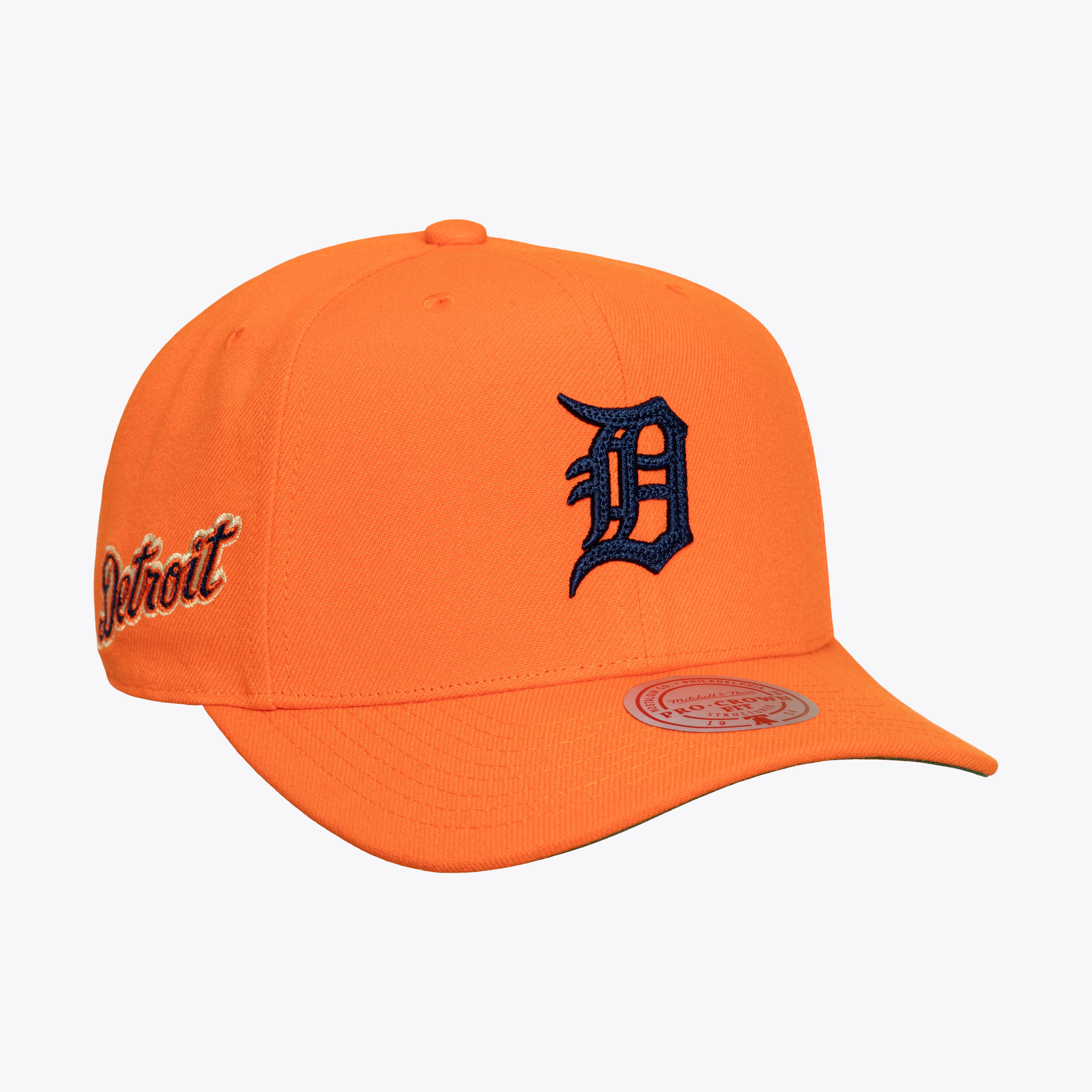 Men's Mitchell & Ness Orange Detroit Tigers Secondary Pro Snapback Hat