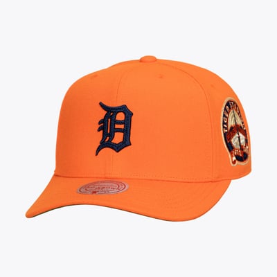  Detroit Tigers Mitchell & Ness Secondary Pro Snapback Hat - Orange
