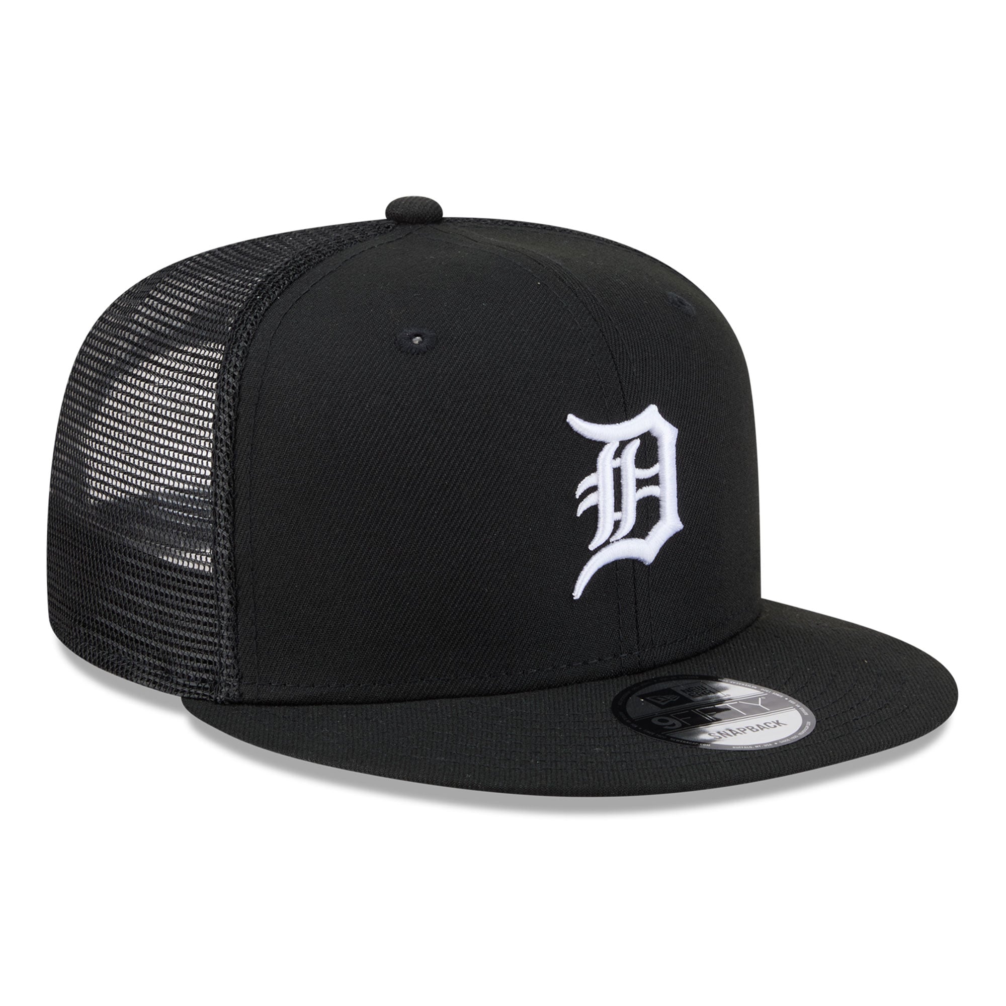 Casquette trucker ajustable New Era Detroit Tigers 9FIFTY noire pour homme