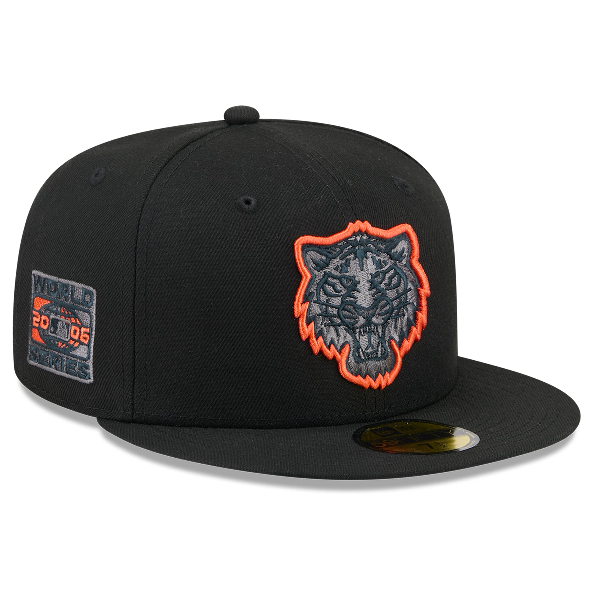 Men's New Era  Black Detroit Tigers Color Pop 59FIFTY Fitted Hat