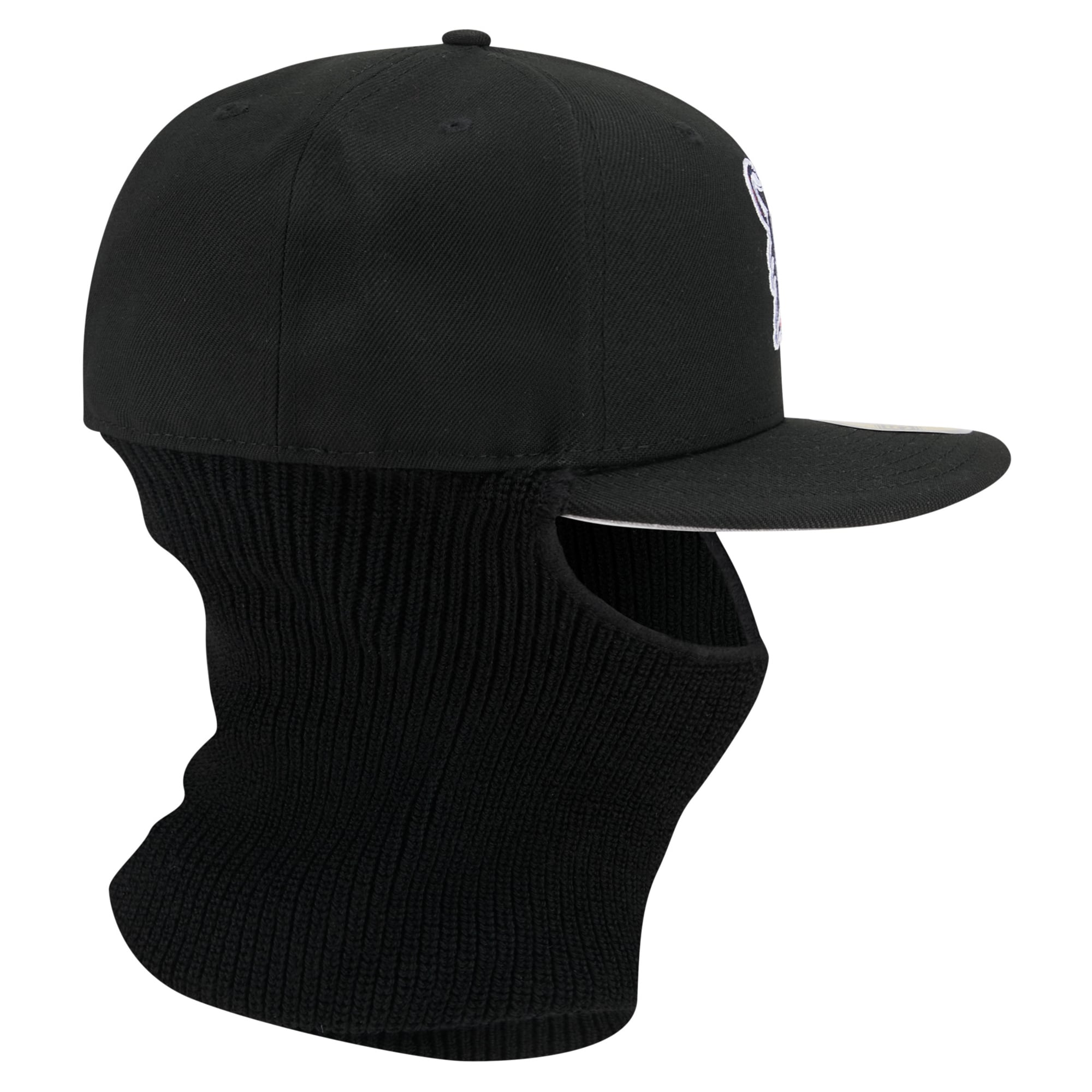 Men's New Era  Black Detroit Tigers Ski Mask 59FIFTY Fitted Hat