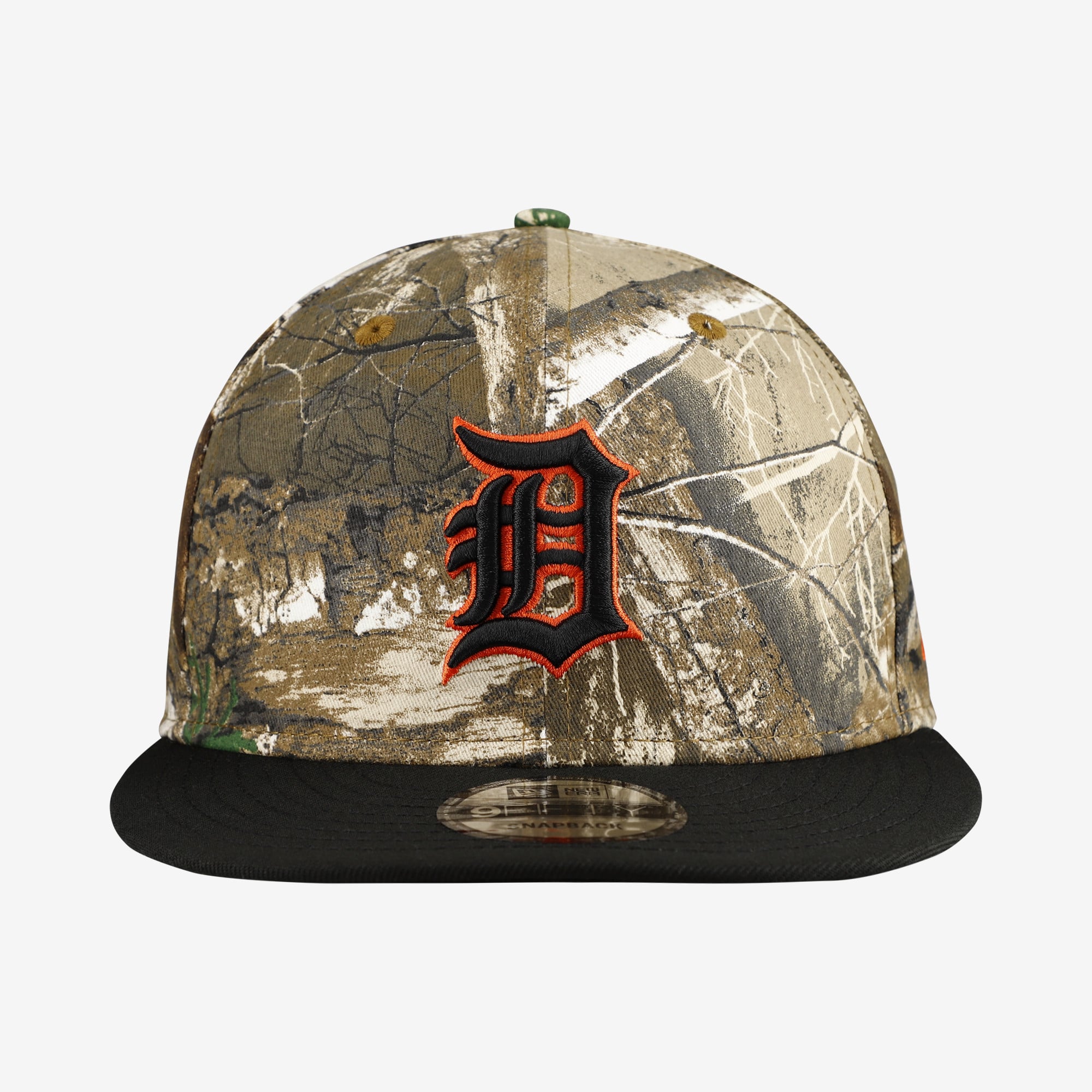 Casquette snapback New Era 9FIFTY Camo Detroit Tigers Realtree Orange Pop pour homme