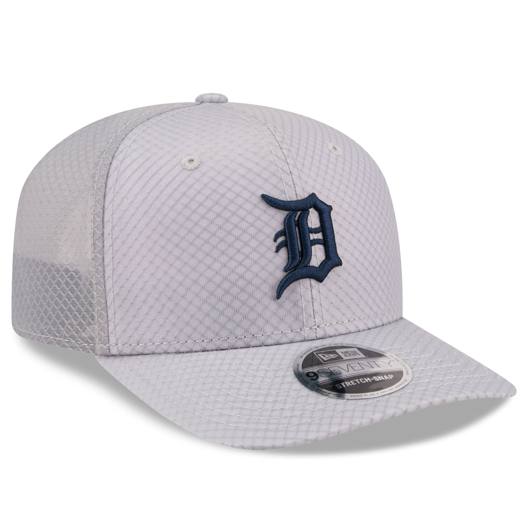Casquette trucker ajustable New Era Detroit Tigers 9SEVENTY grise pour homme