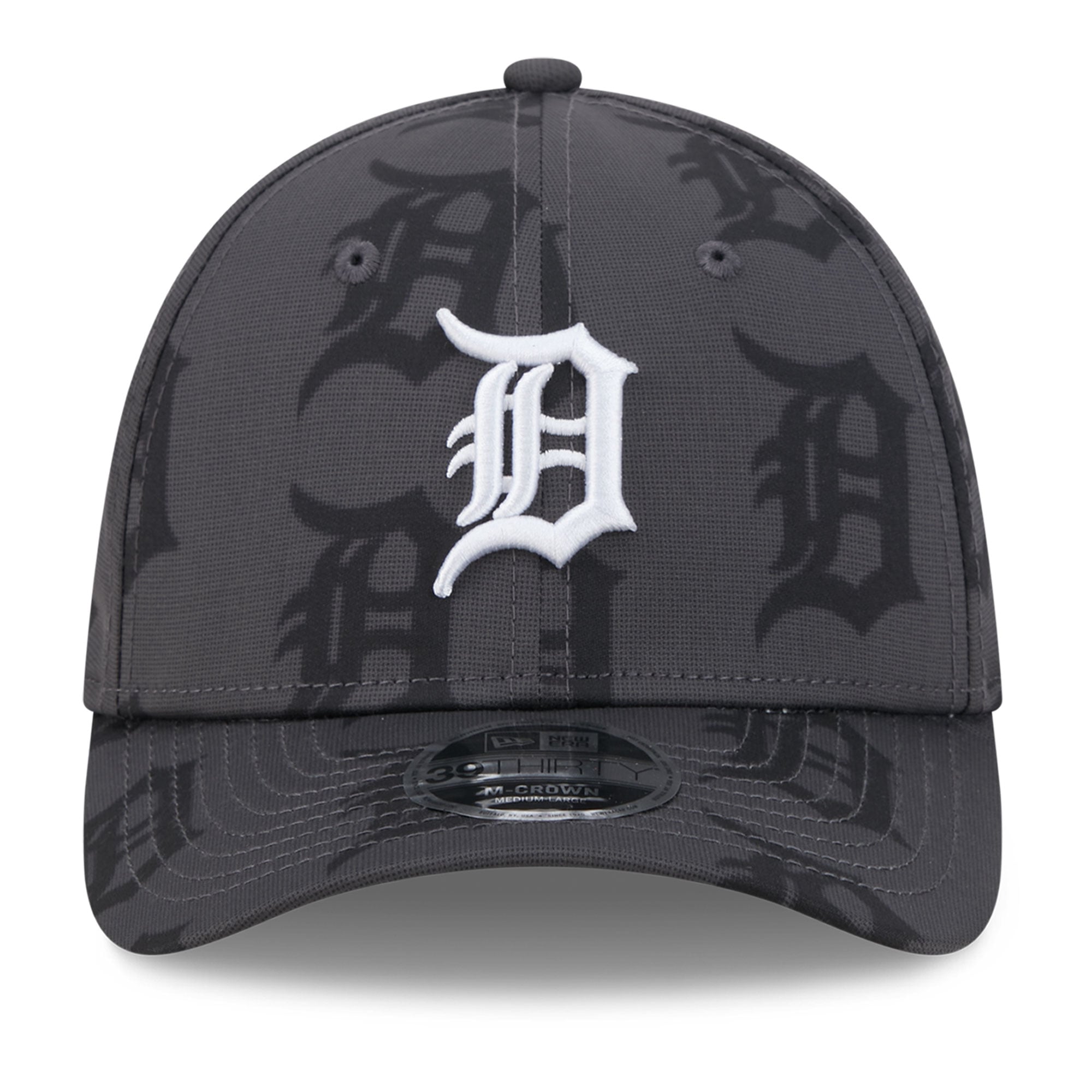 Casquette New Era Flex grise Detroit Tigers Halftone 39THIRTY pour homme