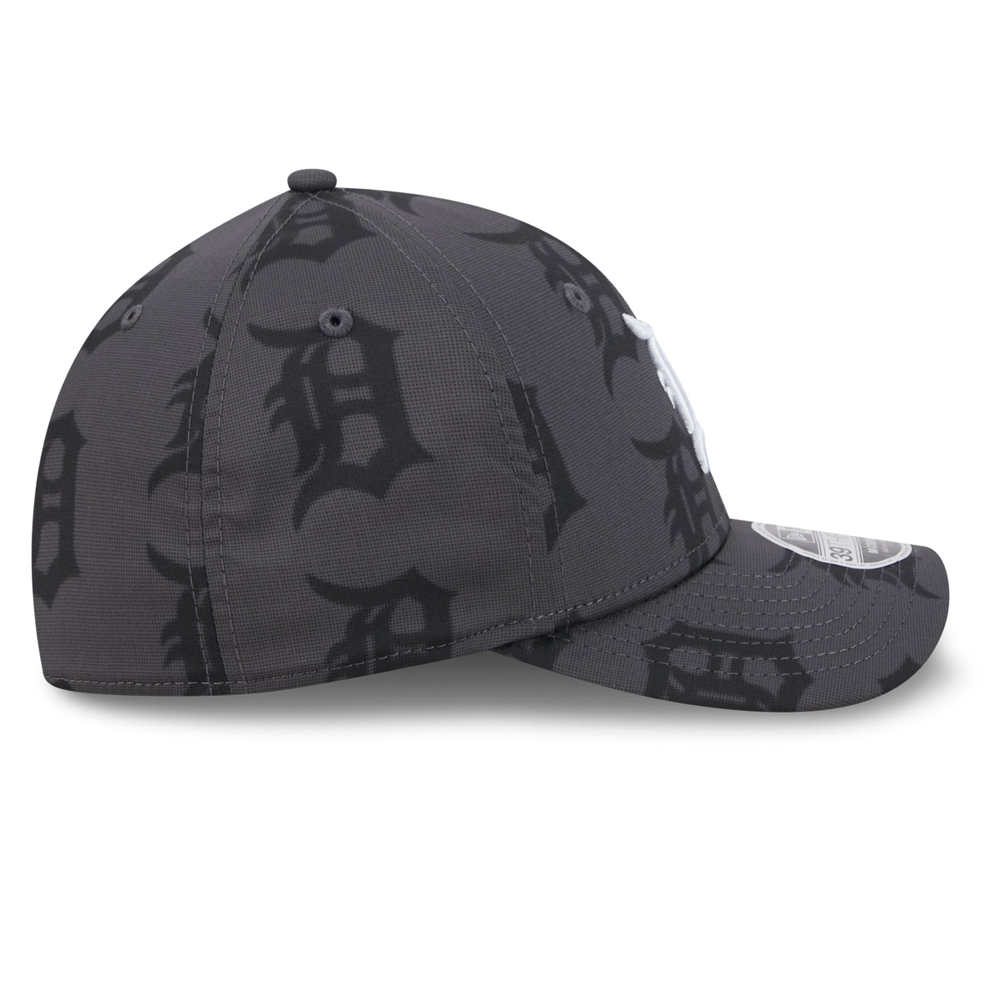 Casquette New Era Flex grise Detroit Tigers Halftone 39THIRTY pour homme
