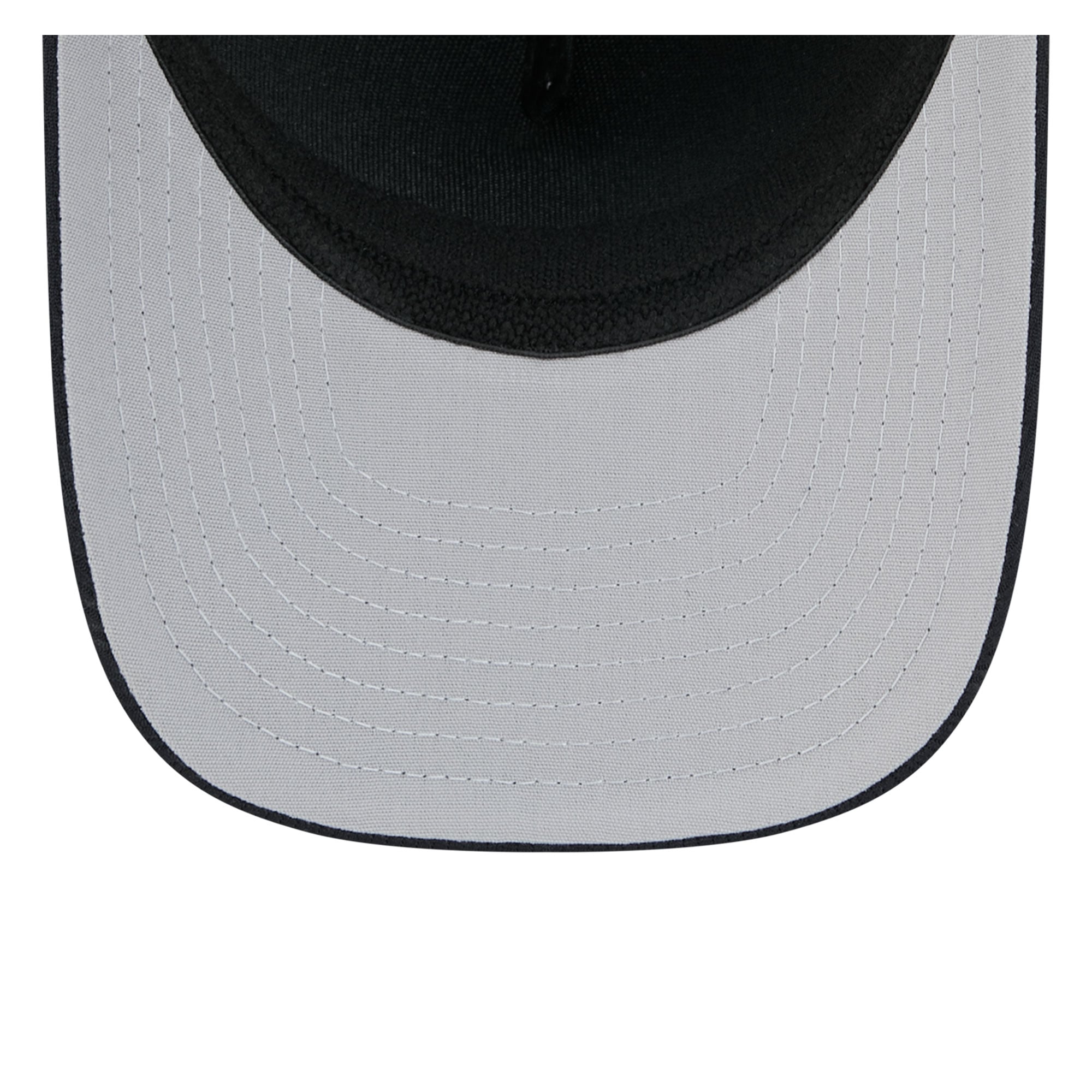 Casquette New Era Tech 39THIRTY Flex grise et marine pour homme, modèle A-Frame, aux couleurs des Tigers de Détroit.