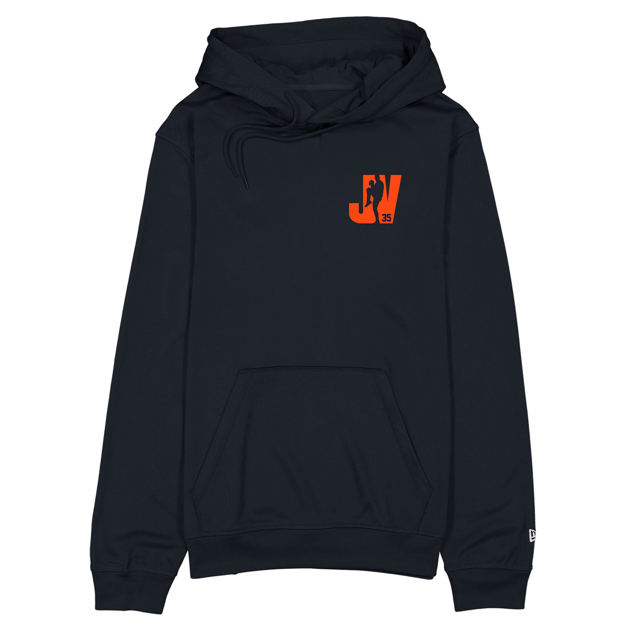 Sweat à capuche New Era Justin Verlander bleu marine Detroit Tigers pour homme