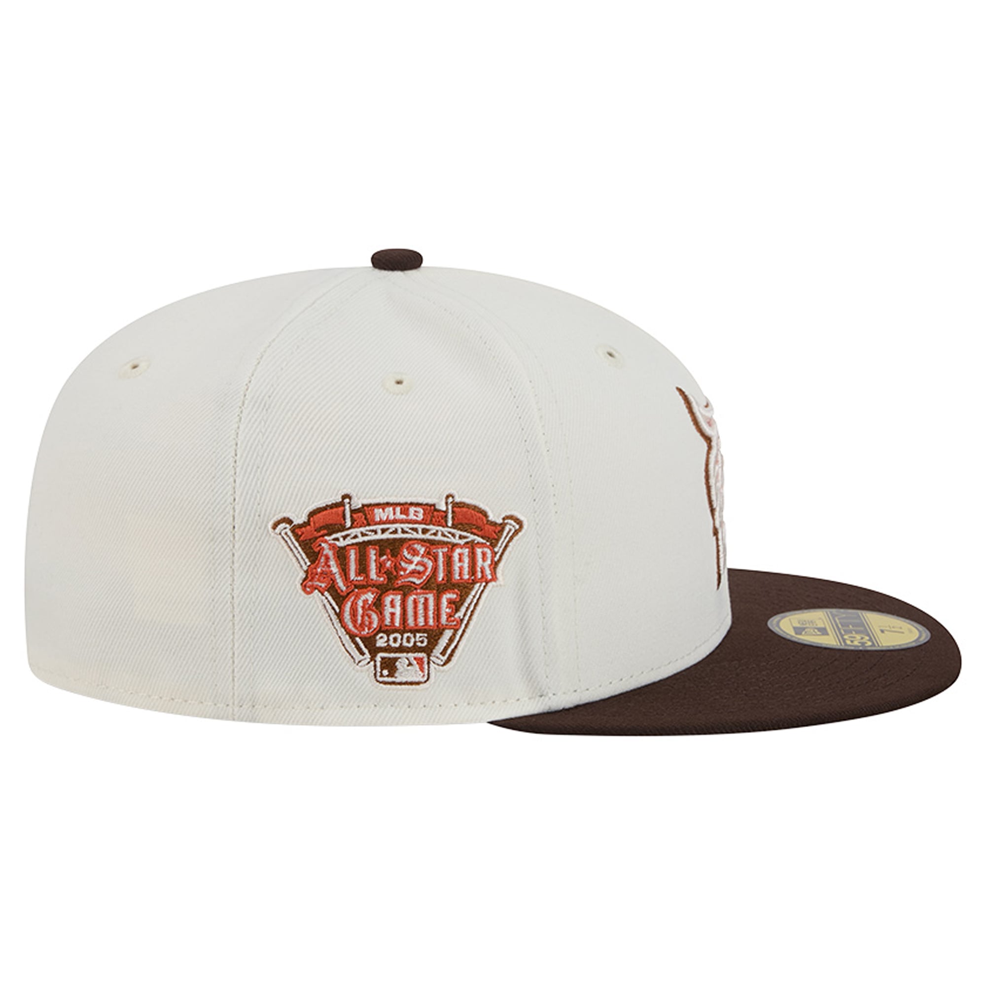 Casquette ajustée New Era 59FIFTY pour homme, couleur naturelle/marron, Detroit Tigers, motif citrouille épicée