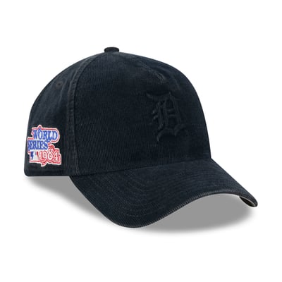  Detroit Tigers New Era 1984 World Series Side Patch Tonal Corduroy 9FORTY A-Frame Adjustable Hat - Navy