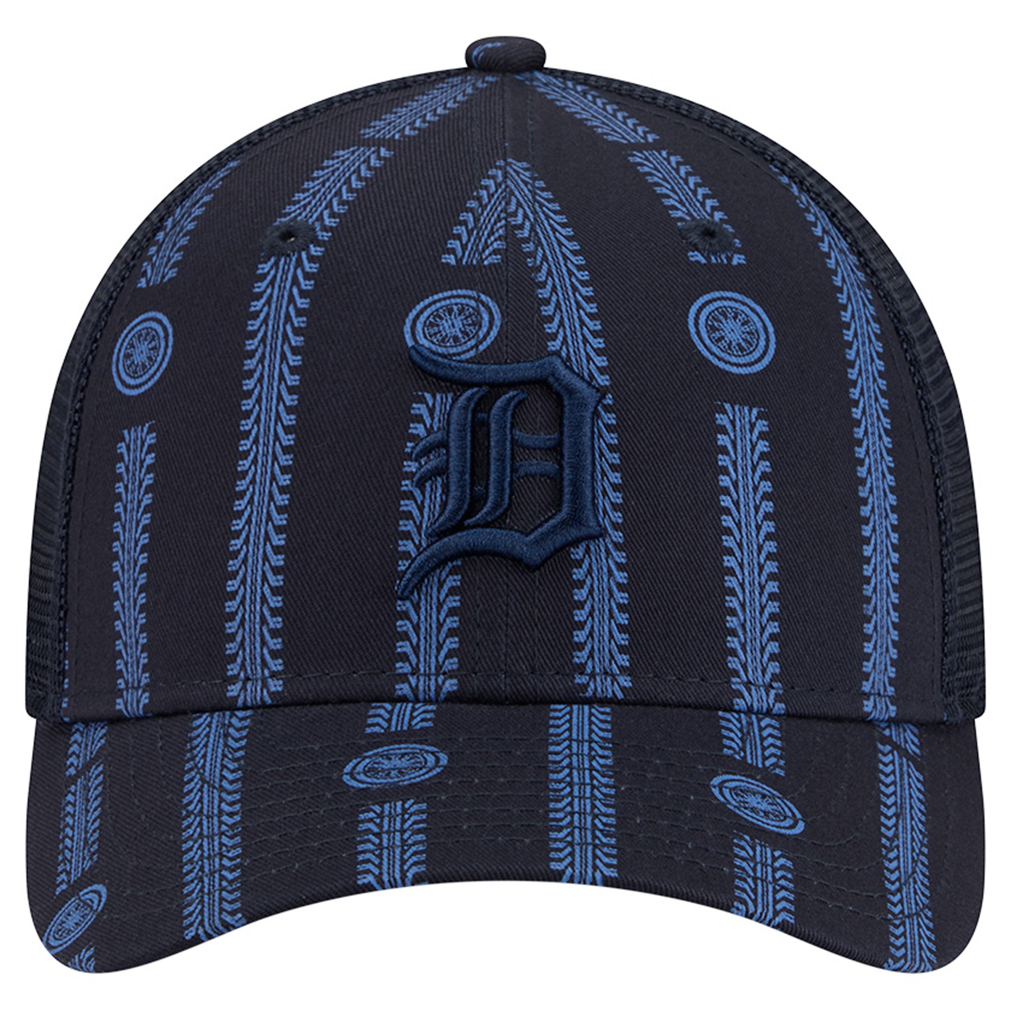 Men's New Era Navy Detroit Tigers Tonal Icon 9FORTY M-Crown Adjustable Trucker Hat