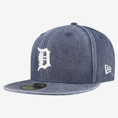  Detroit Tigers New Era Washed 59FIFTY Fitted Hat - Navy
