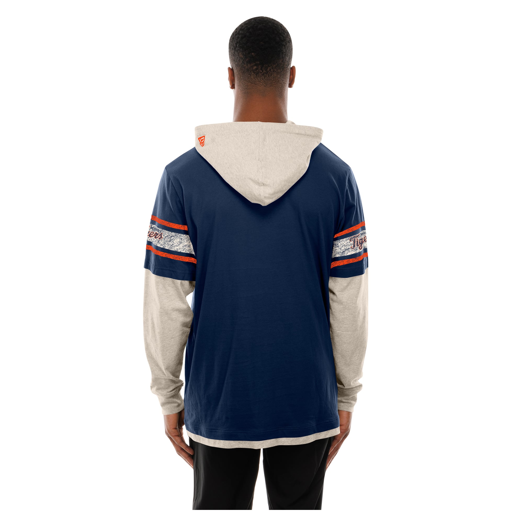 Sweat à capuche rétro Detroit Tigers bleu marine/crème pour homme