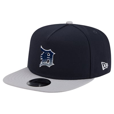 Detroit Tigers New Era Chenille Gradient A-Frame 9FIFTY Snapback Hat - Navy/Gray