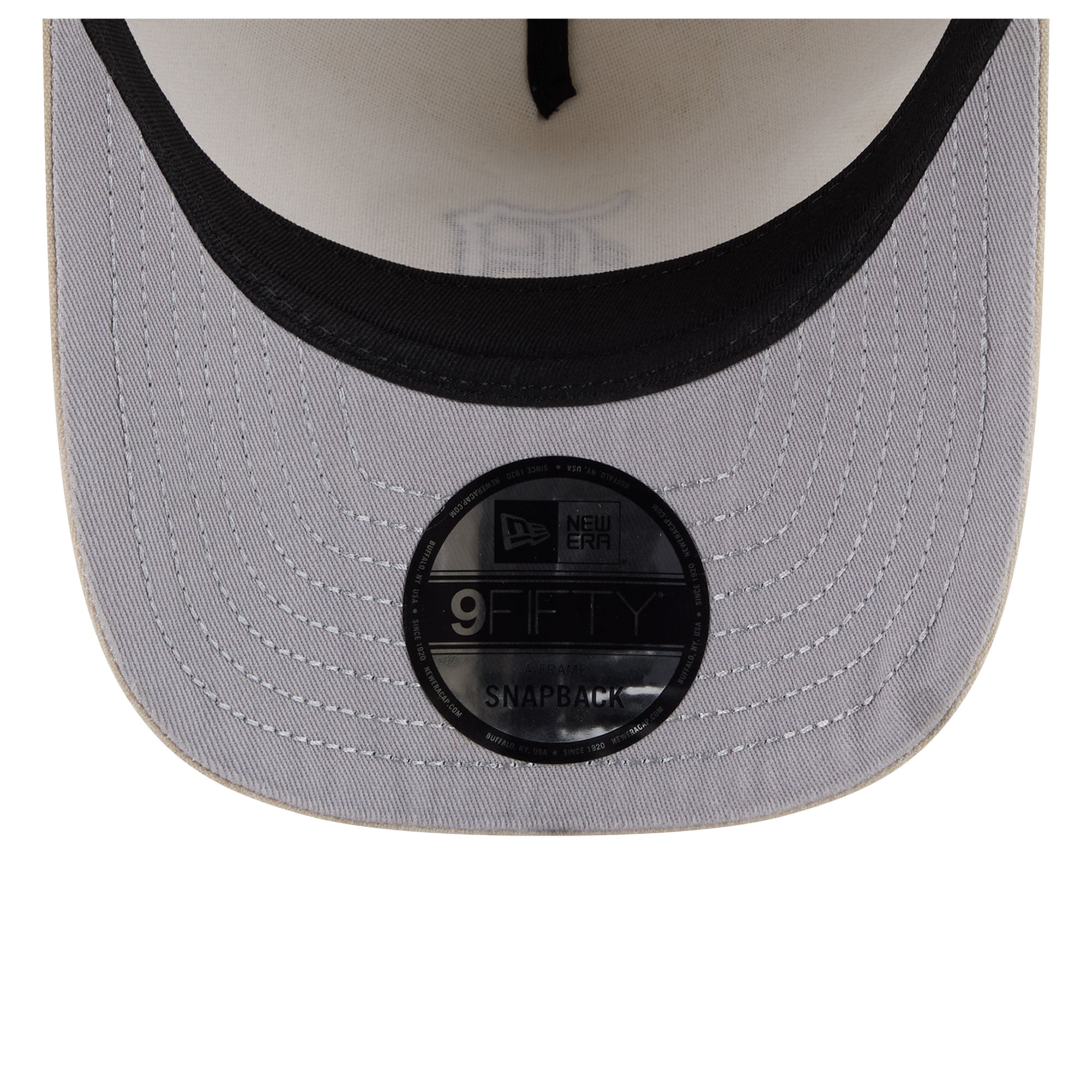 Casquette snapback New Era 9FIFTY A-Frame neutre beige Detroit Tigers pour homme