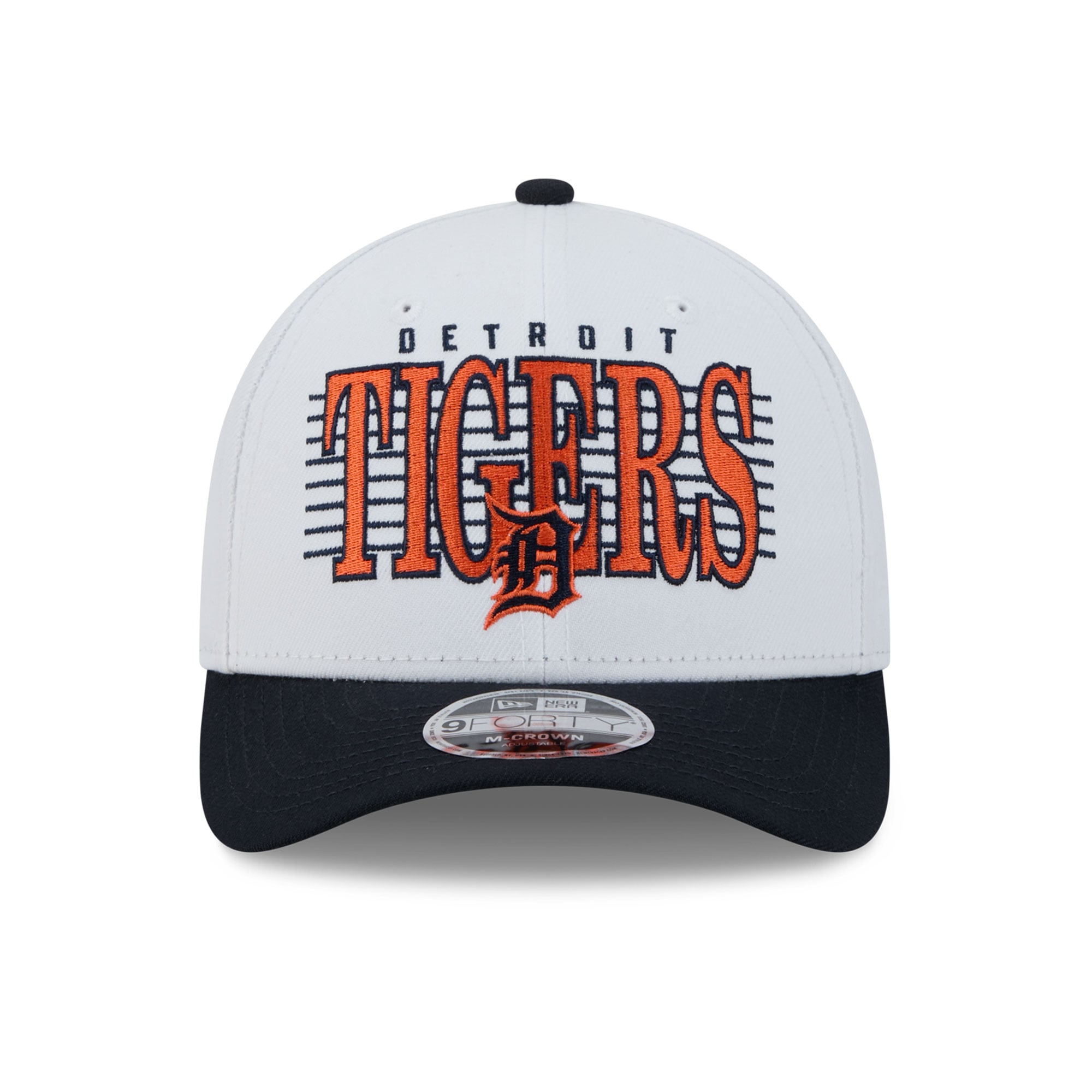 Casquette ajustable New Era blanche et marine Detroit Tigers Loyal 9FORTY M-Crown pour homme