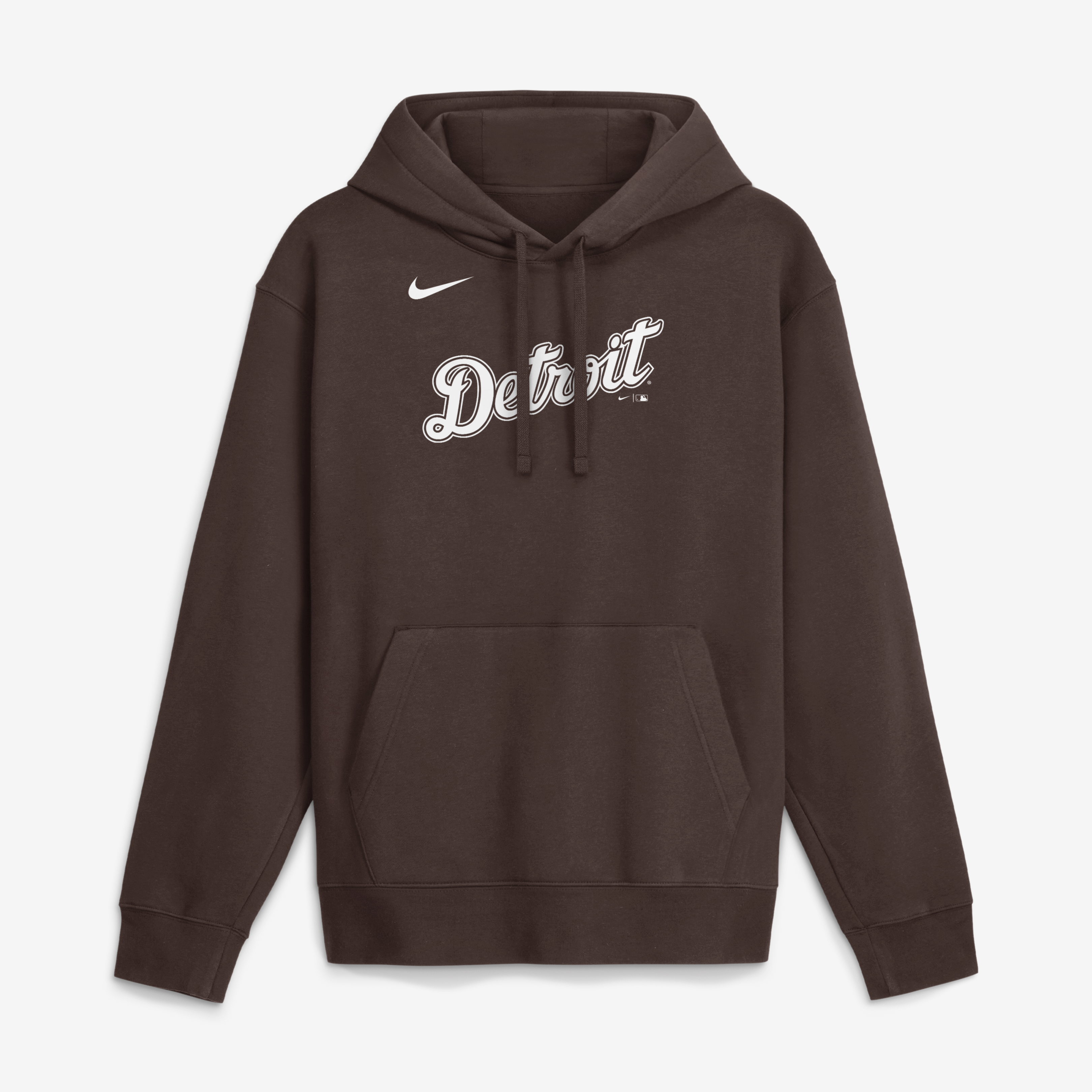 Sweat à capuche en polaire Nike marron Detroit Tigers Core Cinder Club pour homme