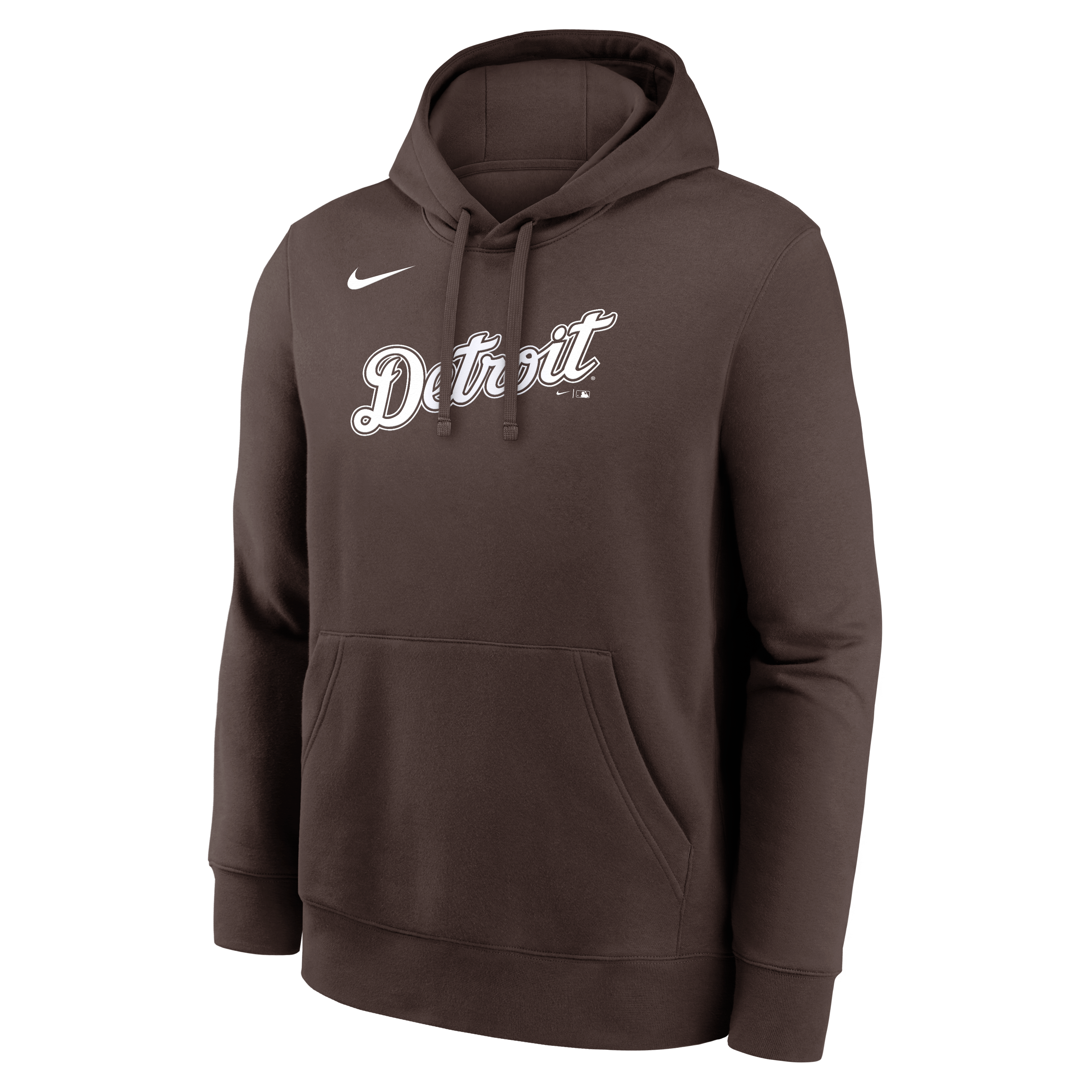 Sweat à capuche en polaire Nike marron Detroit Tigers Core Cinder Club pour homme