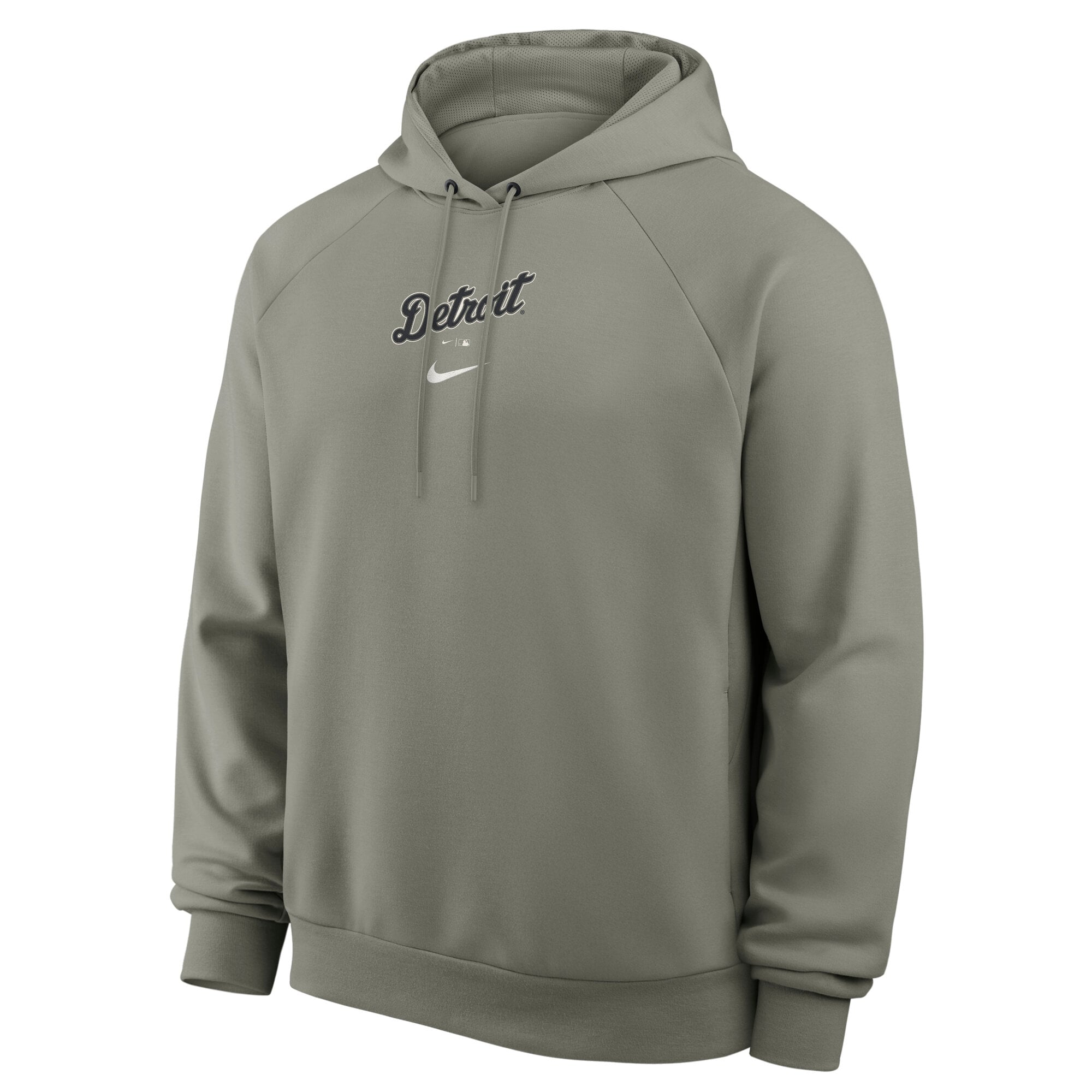 Sweat à capuche raglan Nike Dri-FIT Statement Primary gris Detroit Tigers pour homme