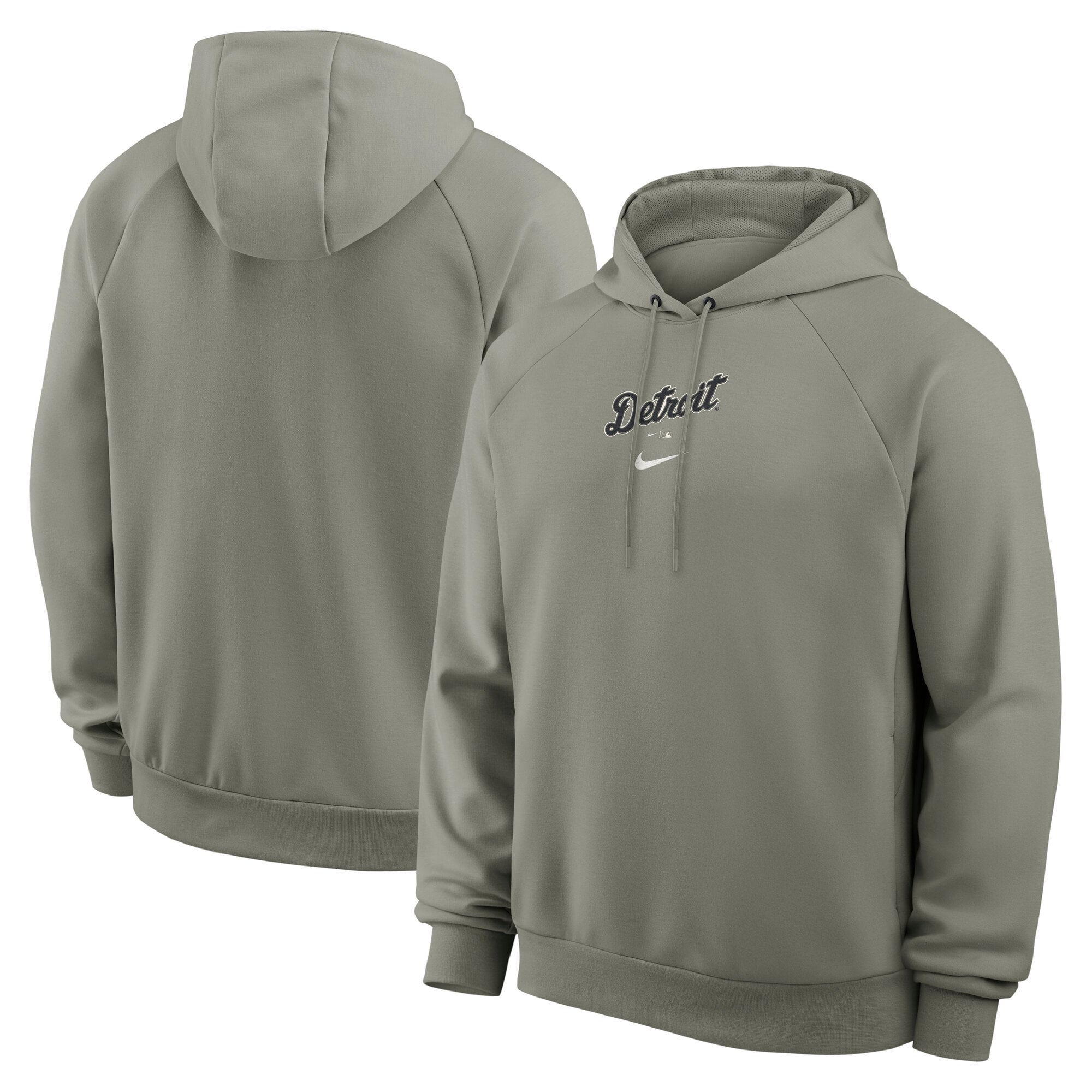 Sweat à capuche raglan Nike Dri-FIT Statement Primary gris Detroit Tigers pour homme