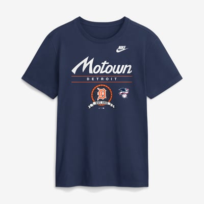 Detroit Tigers Nike Cooperstown Graphic T-Shirt - Navy