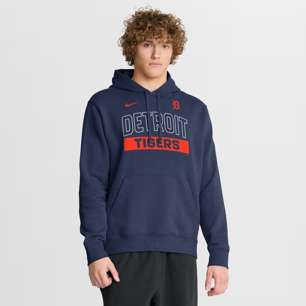 メンズ Nike ネイビー デトロイト・タイガース Primetime Club パーカー