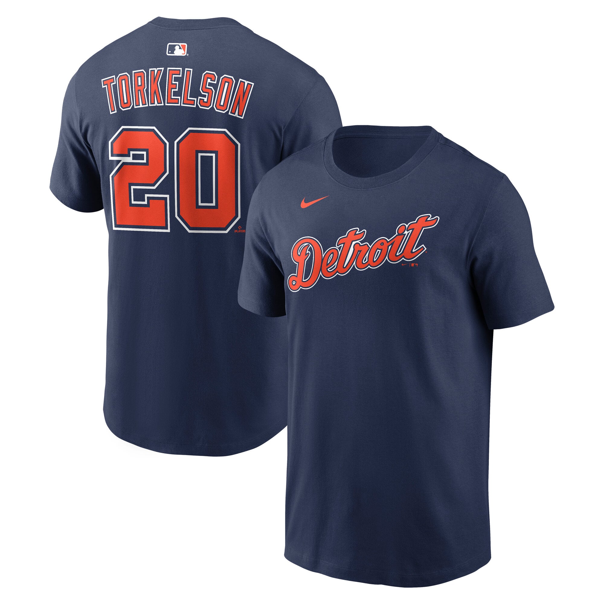 T-shirt Nike Spencer Torkelson bleu marine Detroit Tigers pour homme, avec nom et numéro