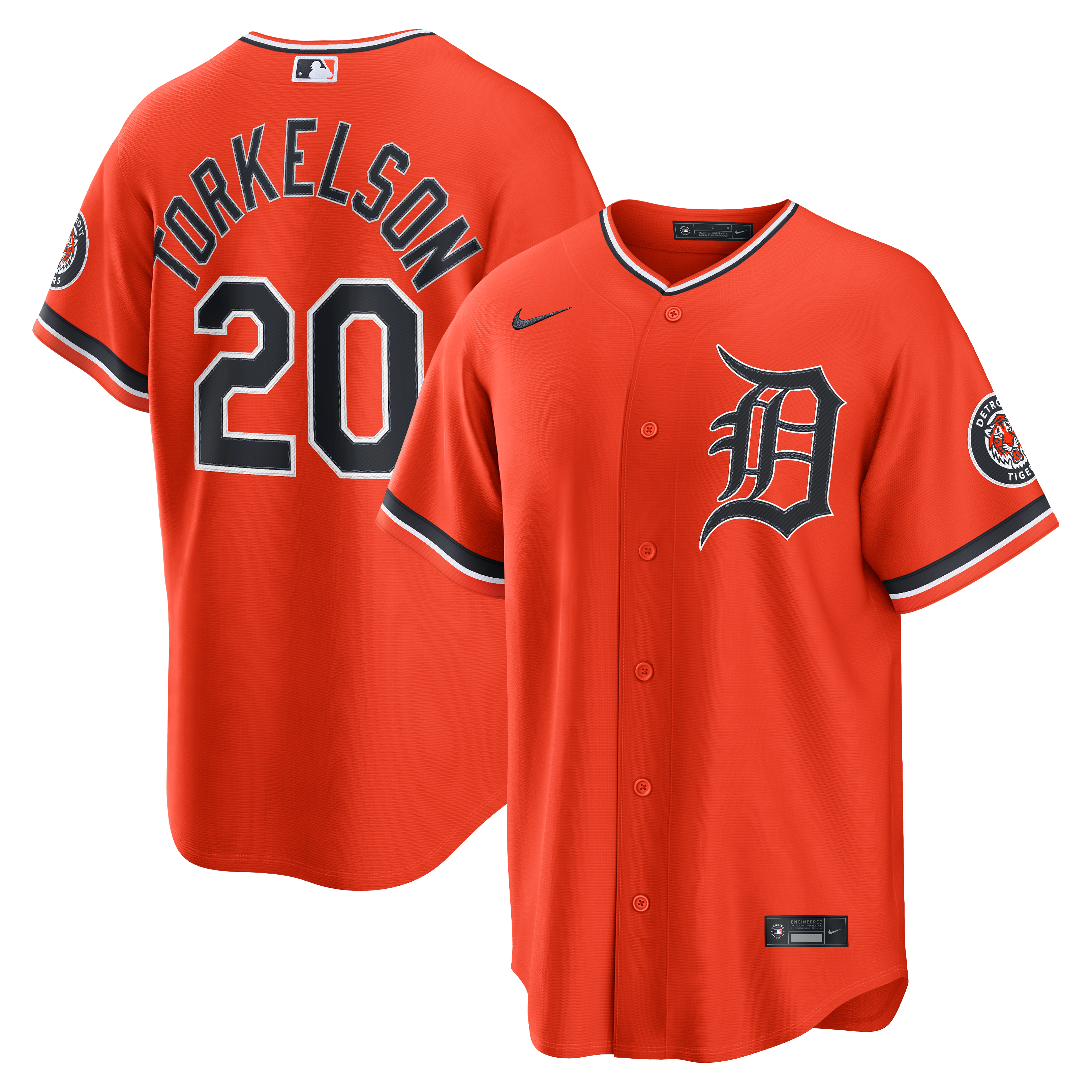 Maillot alternatif Nike Spencer Torkelson orange des Tigers de Détroit pour homme