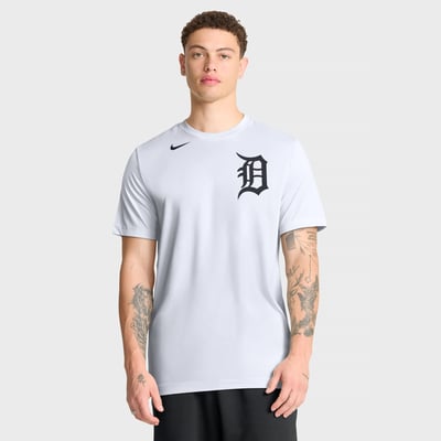 Detroit Tigers Nike New Legend Wordmark Dri-FIT T-Shirt - White