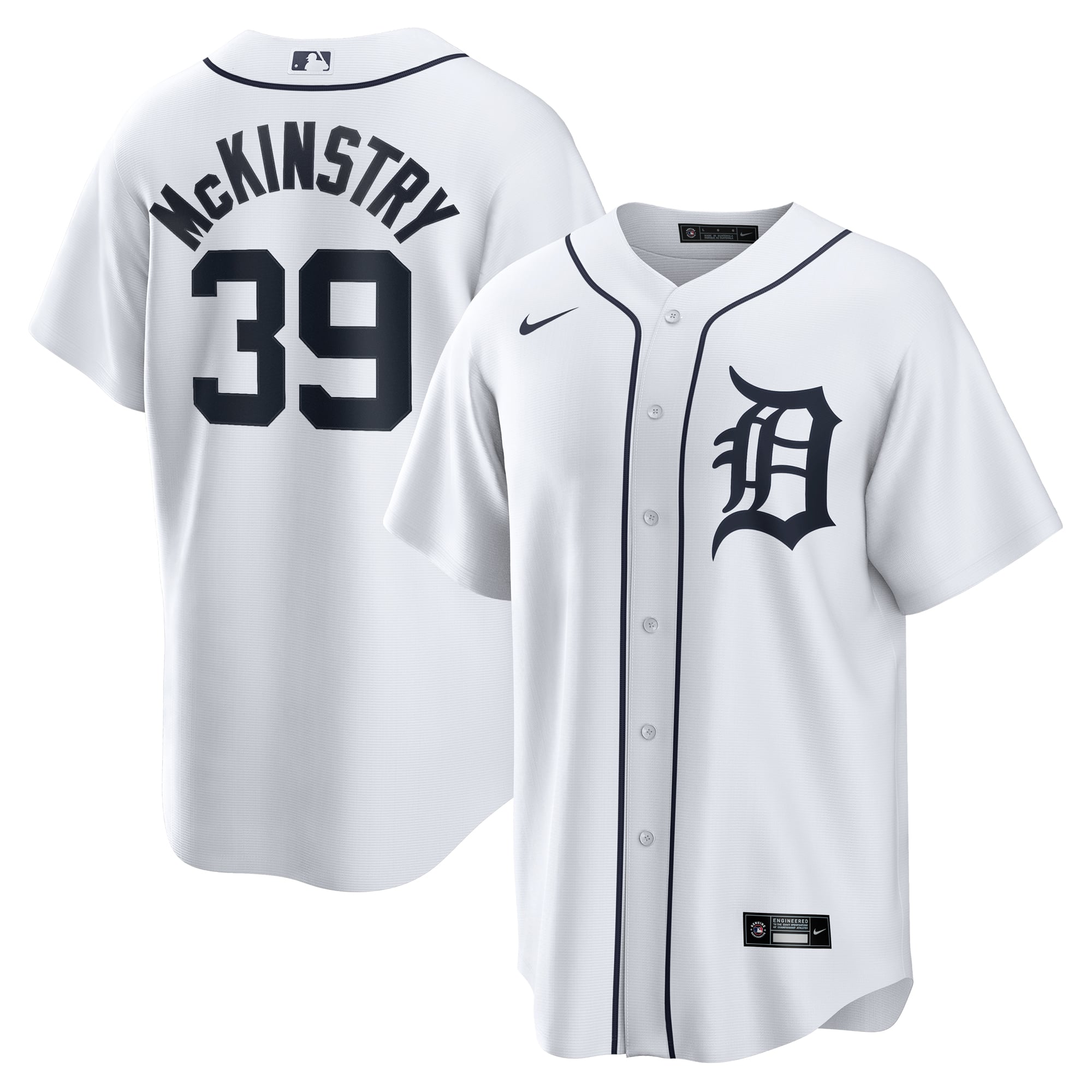 Maillot réplique domicile Nike Zach McKinstry blanc des Tigers de Detroit pour homme