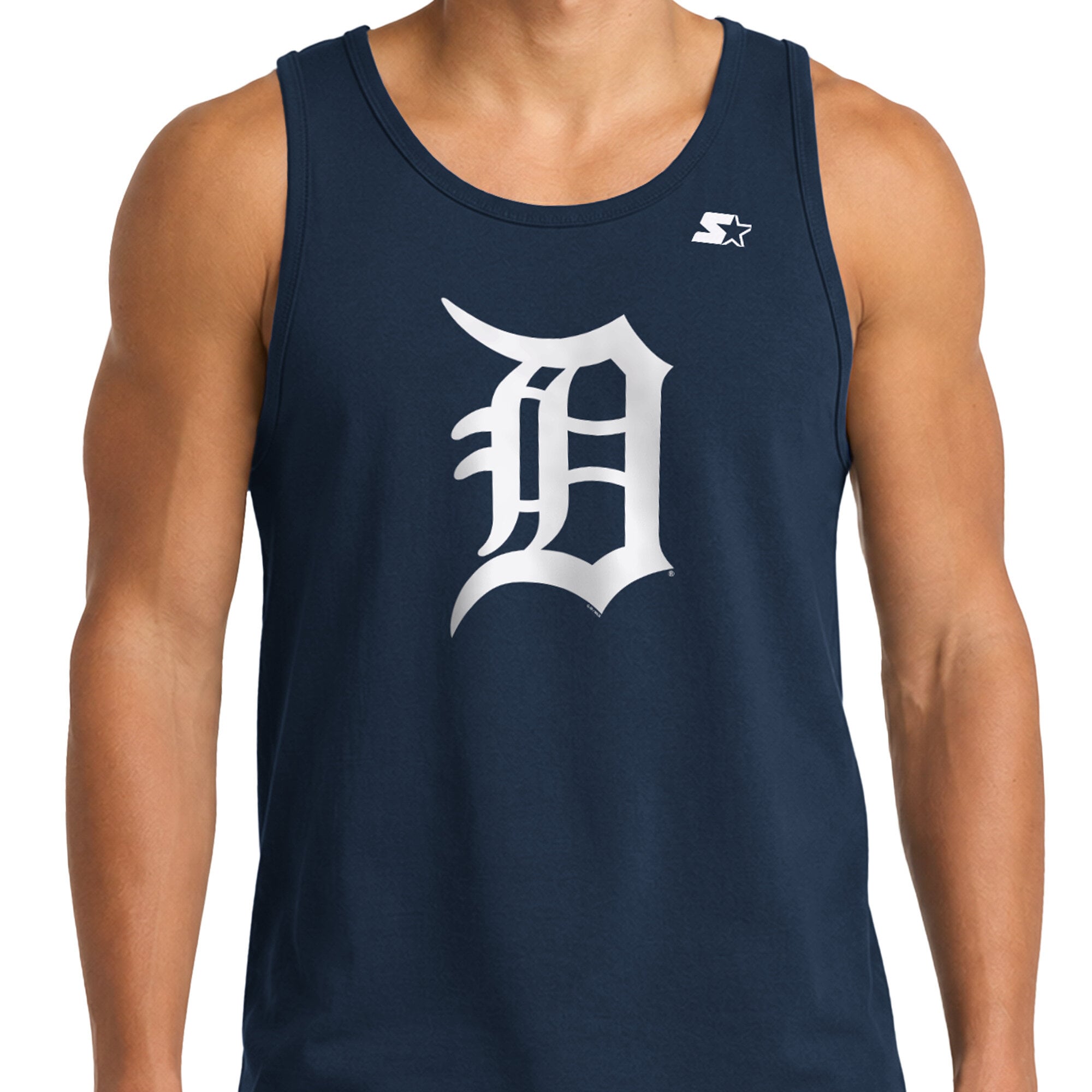 Débardeur homme Starter bleu marine Detroit Tigers