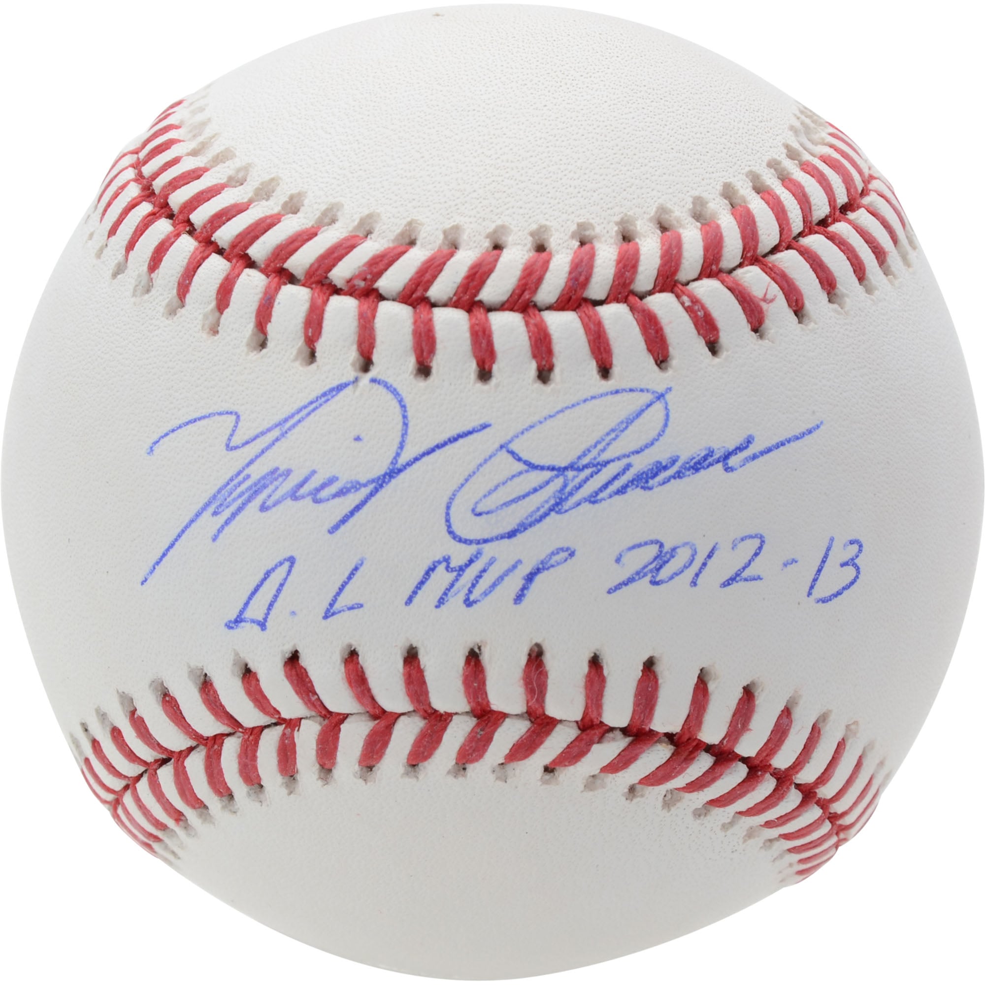 Miguel Cabrera Detroit Tigers Autographed Baseball with "A.L. MVP 2012-13" Inscription