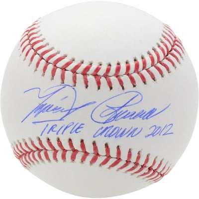 Miguel Cabrera Detroit Tigers Fanatics Authentic Autographed Baseball with "TRIPLE CROWN 2012" Inscription