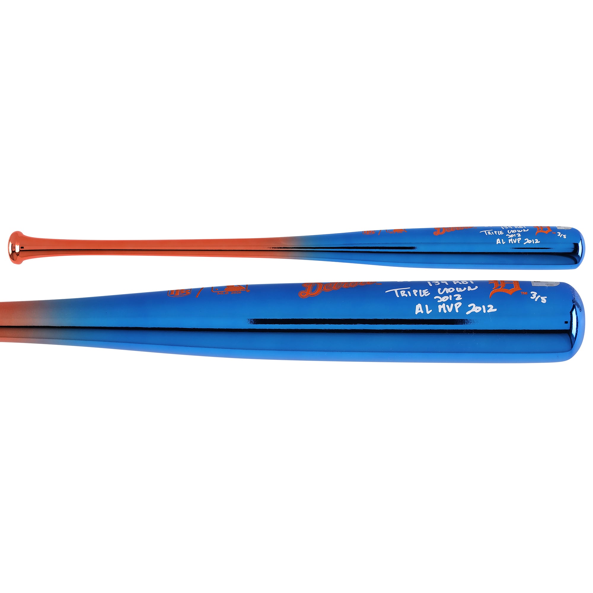 Miguel Cabrera Detroit Tigers Autographed Big Time Bats Chrome Bat with Multiple Inscriptions - Limited Edition of 5