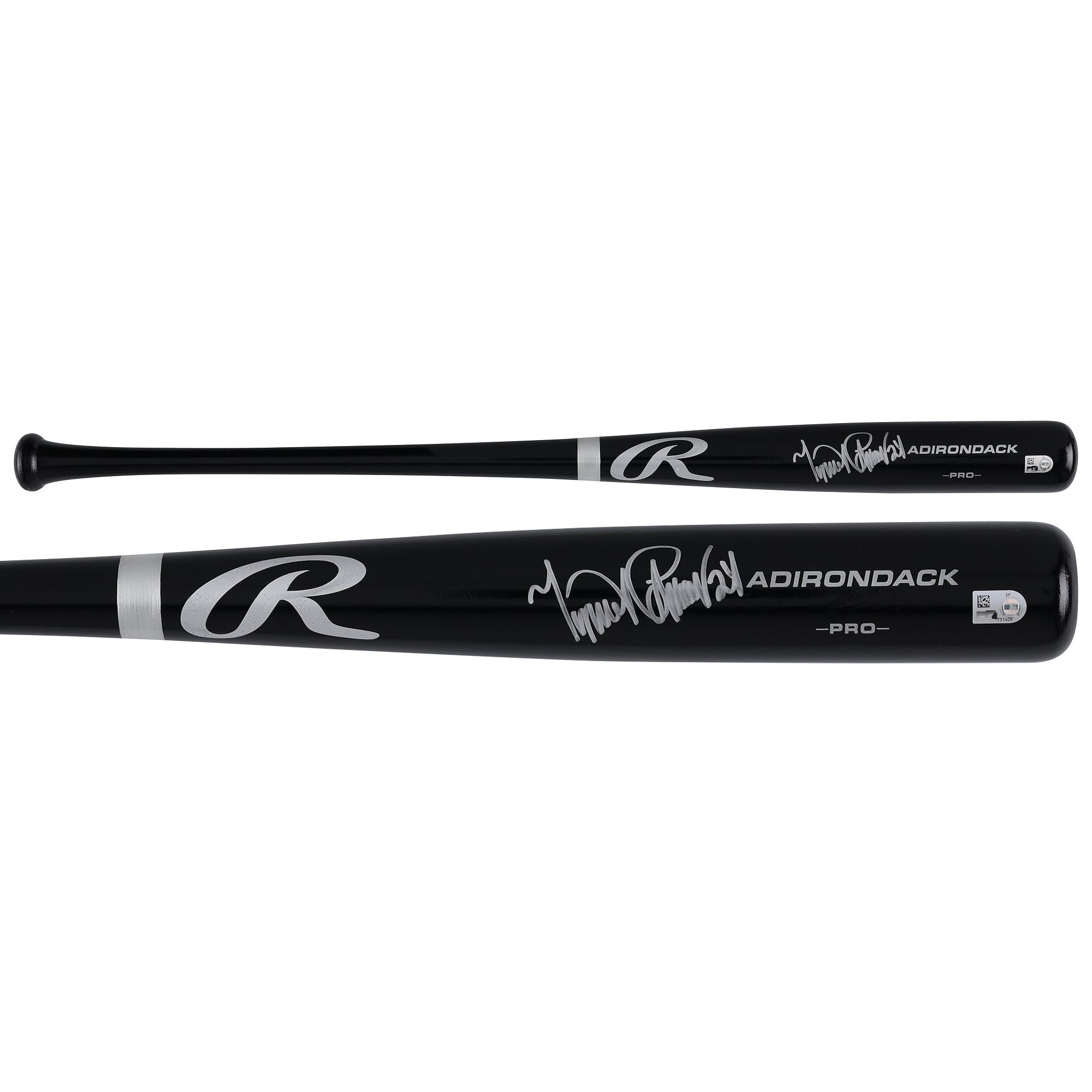 Bâton Rawlings Pro noir autographié par Miguel Cabrera des Tigers de Detroit