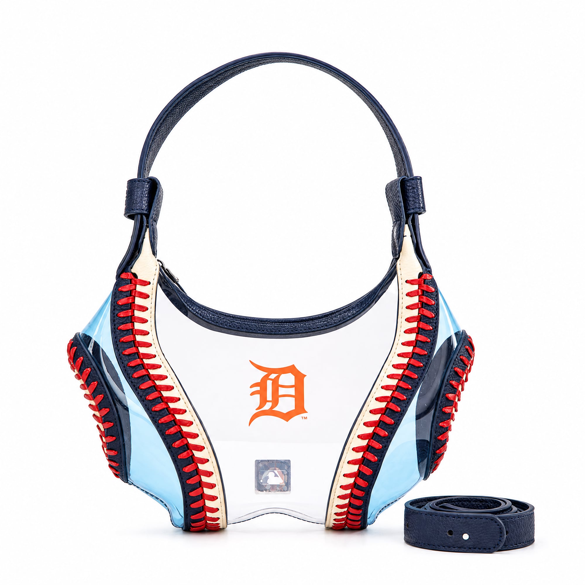 Montana West Detroit Tigers Clear Slouchy Shoulder Bag