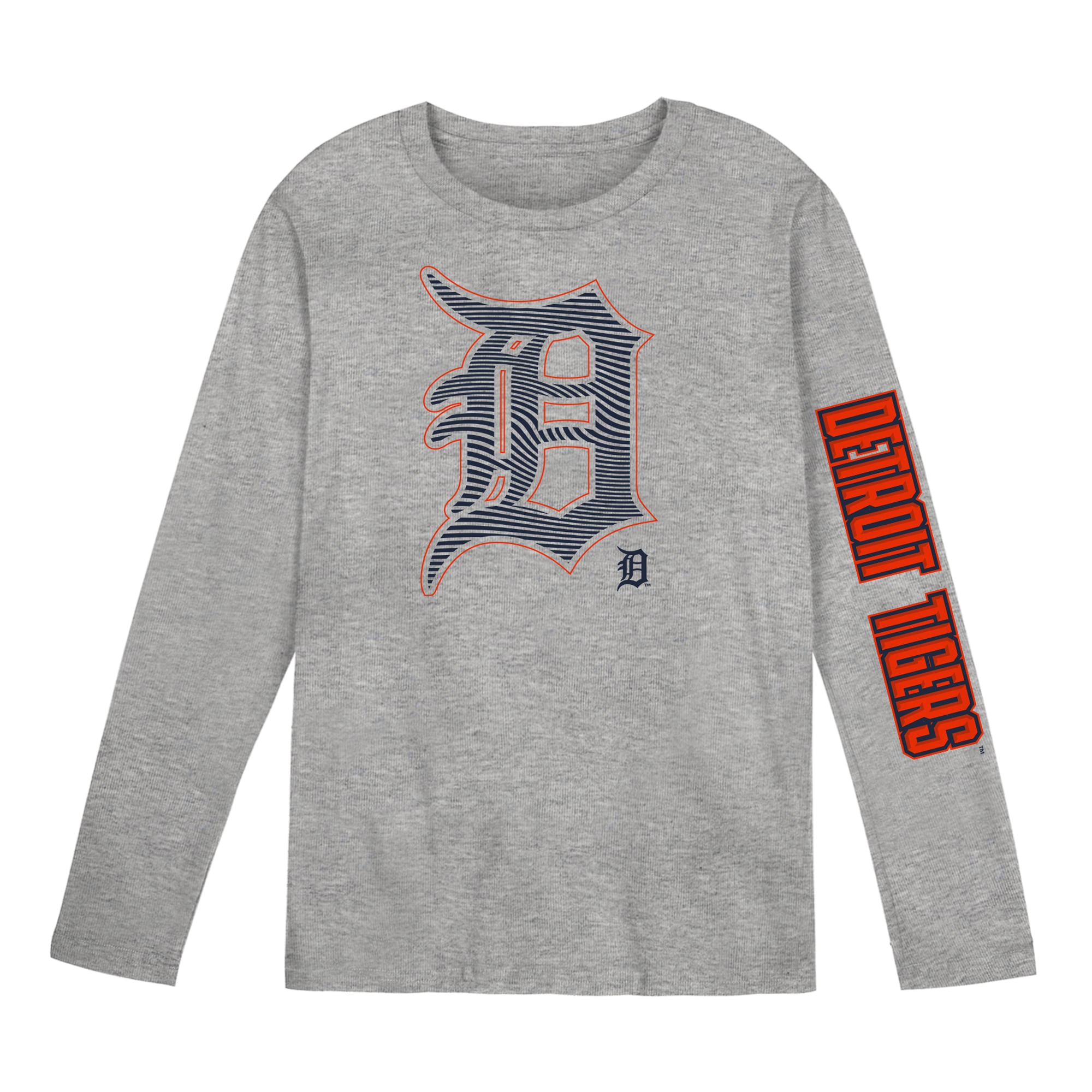 T-shirt à manches longues gris Detroit Tigers Air Raid pour enfants d'âge préscolaire
