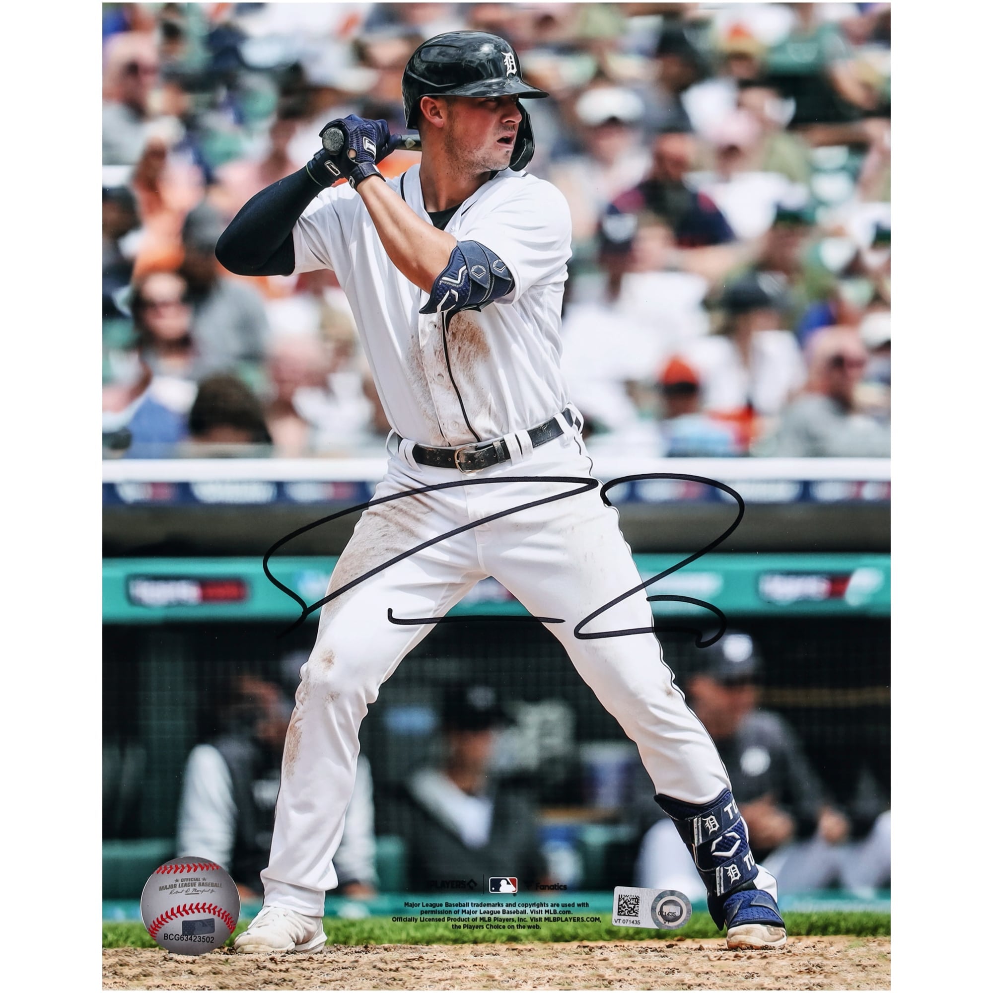 Photo dédicacée de Spencer Torkelson (Detroit Tigers) en position de frappe (8 x 10 pouces)