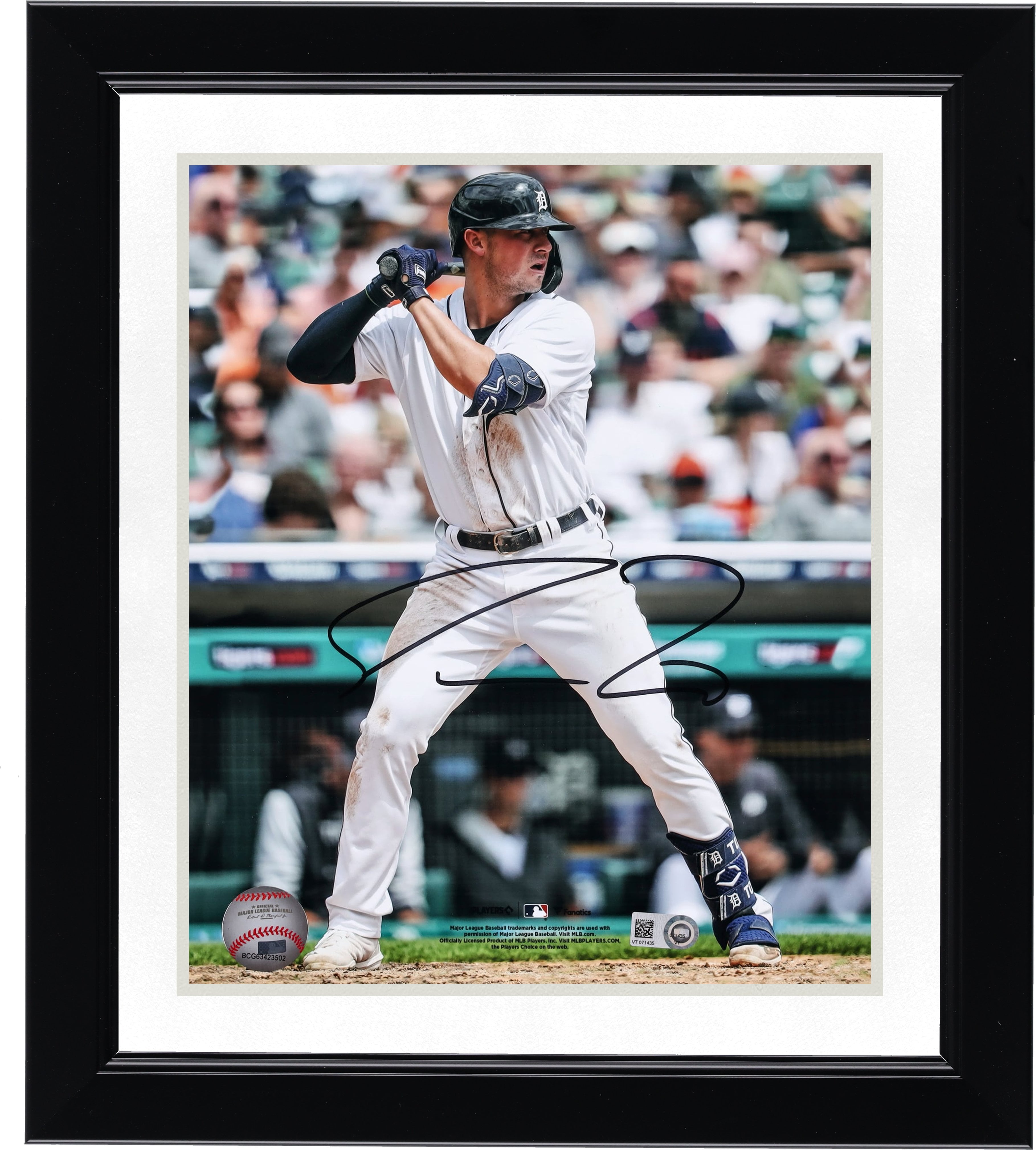 Photo dédicacée de Spencer Torkelson (Detroit Tigers) en position de frappe (8 x 10 pouces)