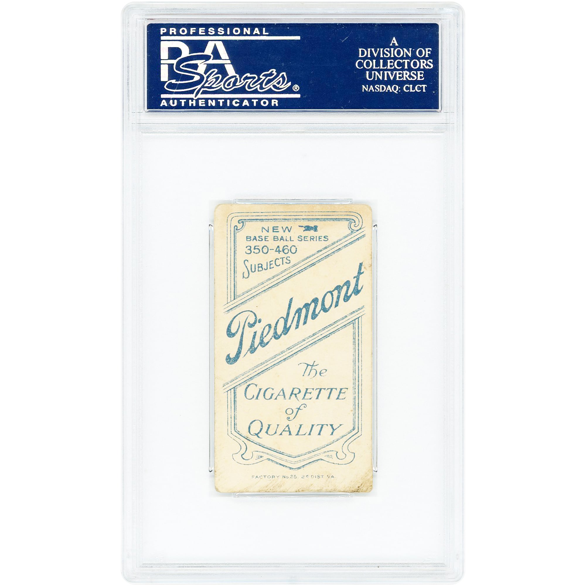 Ty Cobb Detroit Tigers 1909-11 T206 Piedmont 350-460/25 Bat Off Shoulder #NNO PSA Authenticated 1 Card
