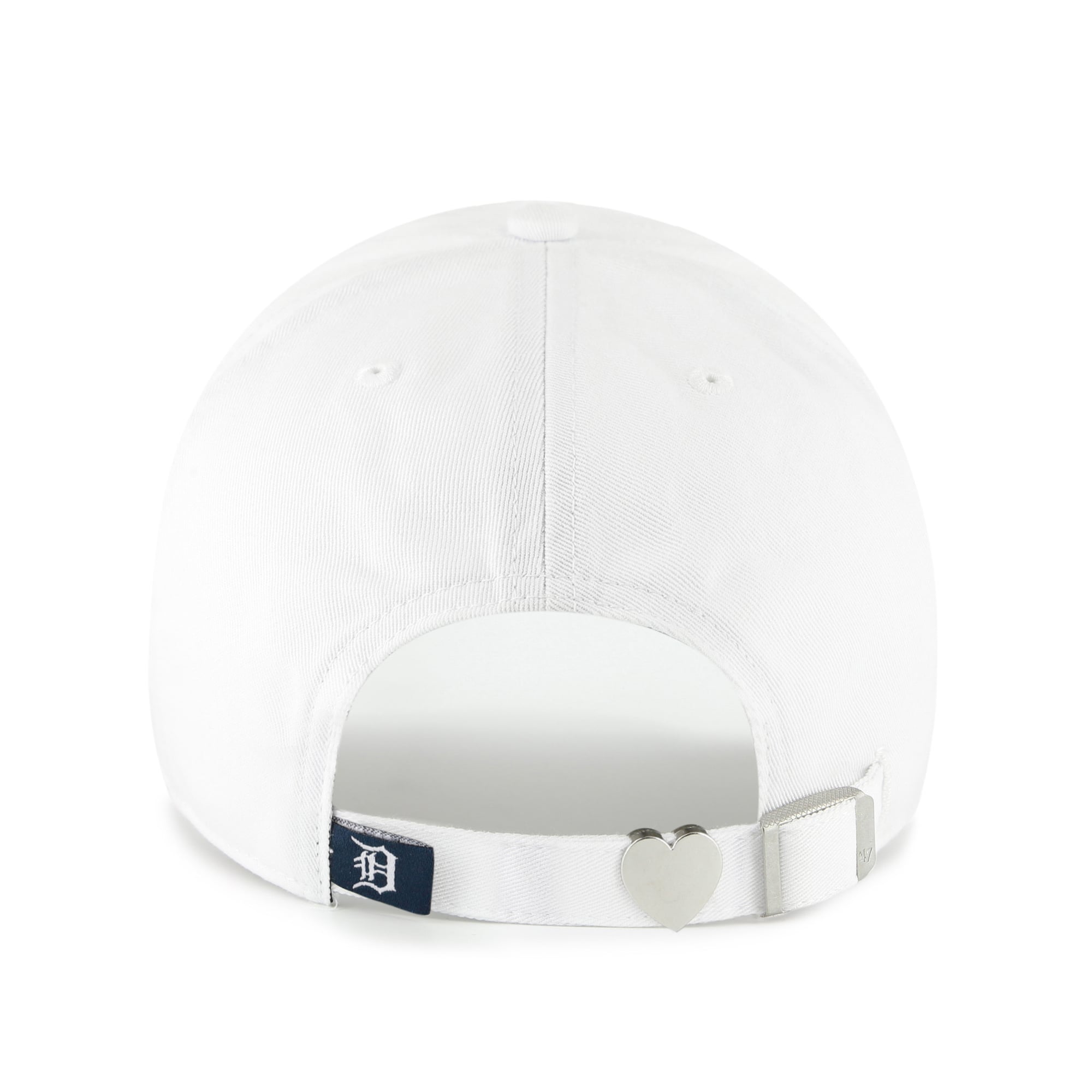 Women's '47 White Detroit Tigers Trendy Script Clean Up Adjustable Hat