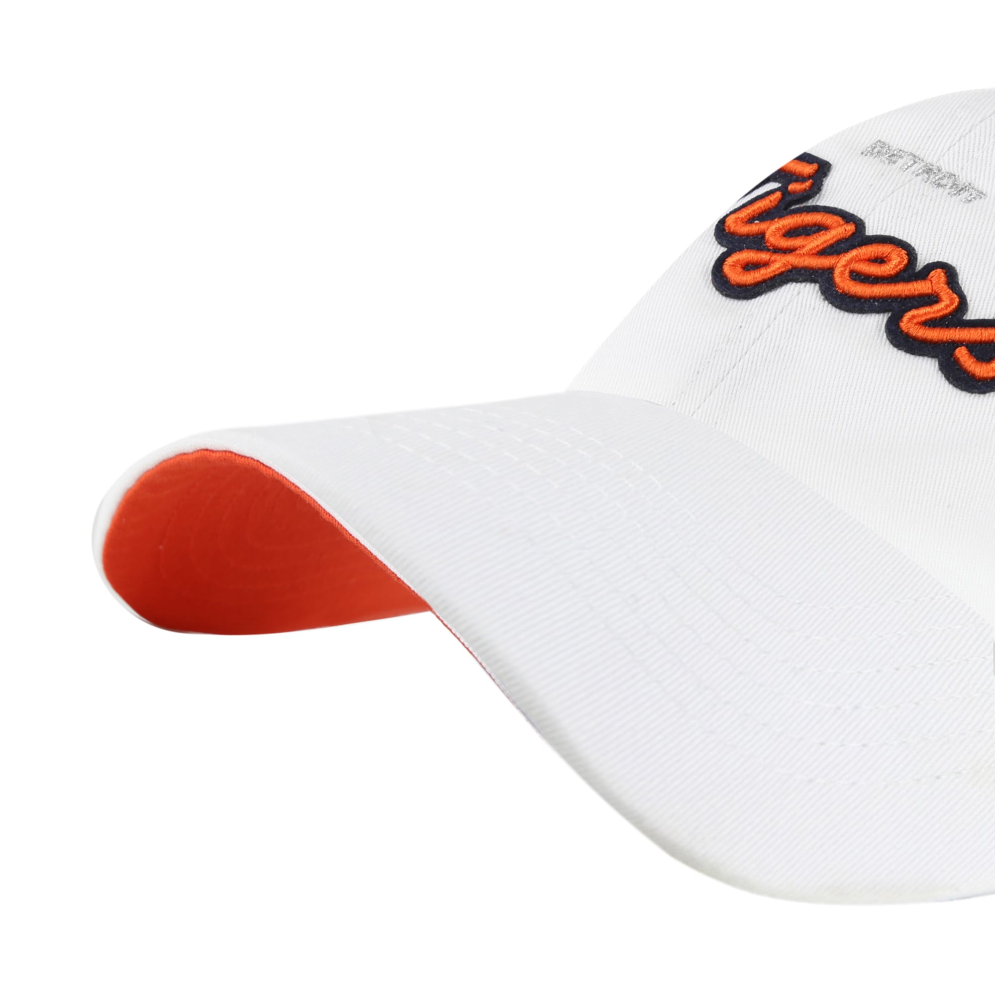 Women's '47 White Detroit Tigers Trendy Script Clean Up Adjustable Hat