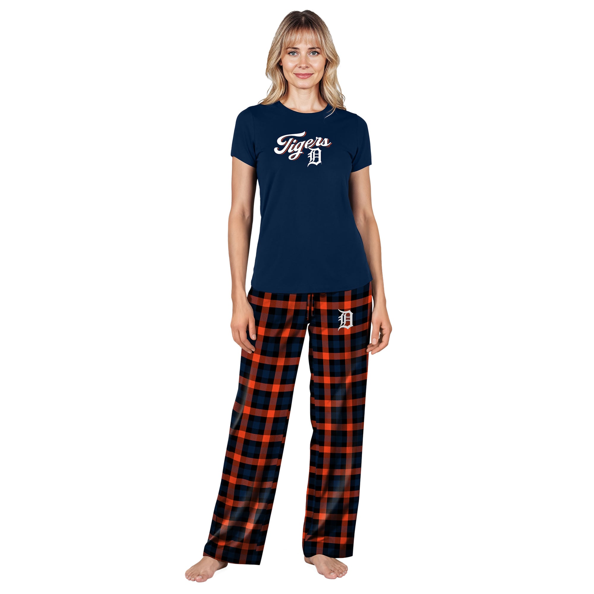 Women's Concepts Sport  Navy Detroit Tigers Highland Sleep Set