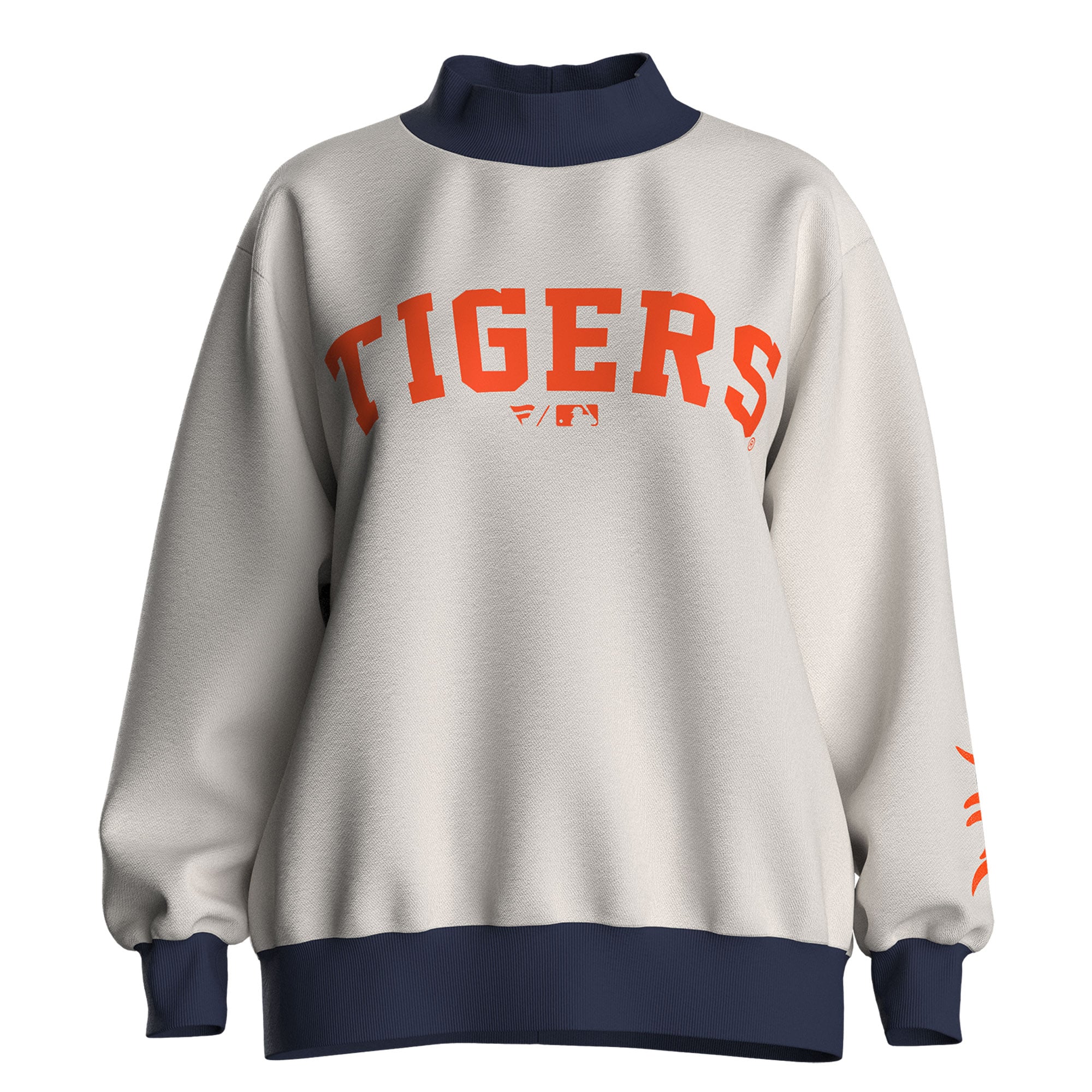 Sweat-shirt crème Detroit Tigers pour femmes de Fanatics