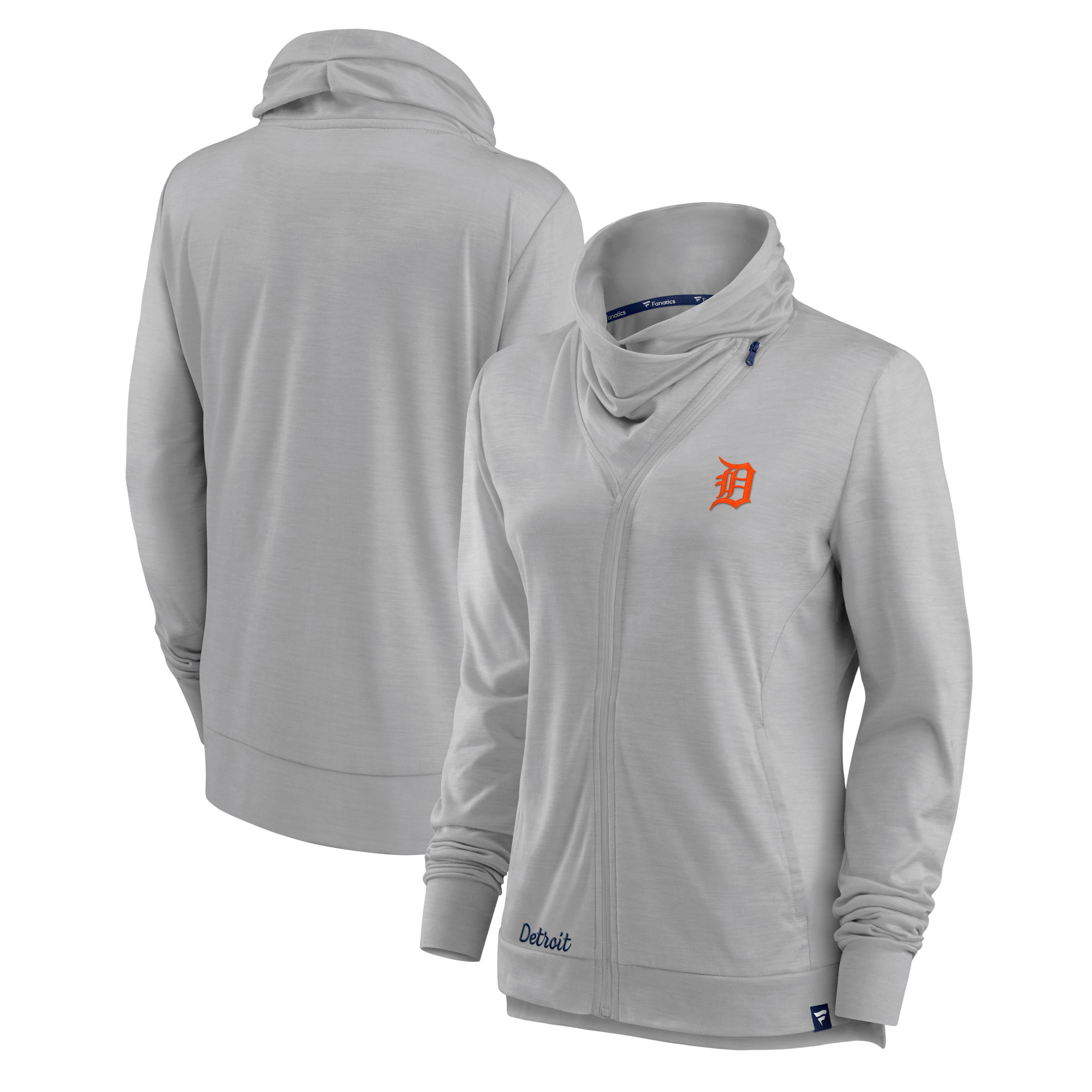 Veste zippée intégrale grise Detroit Tigers Break It Loose pour femme de Fanatics