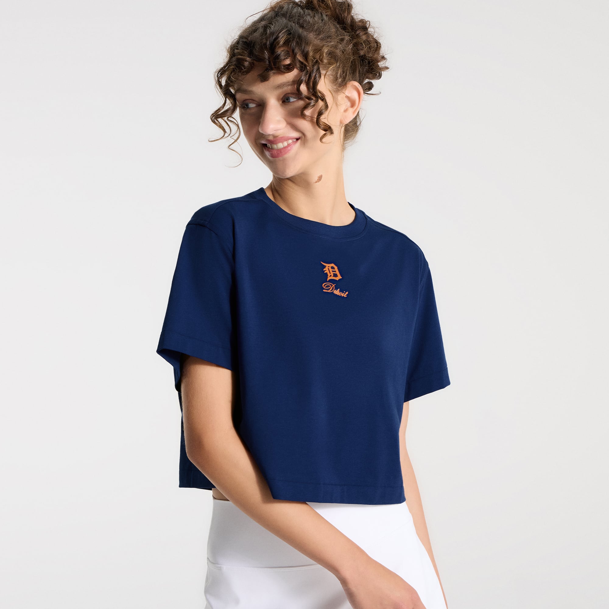 T-shirt en coton biologique lululemon Midnight Shadow Detroit Tigers All Yours pour femmes